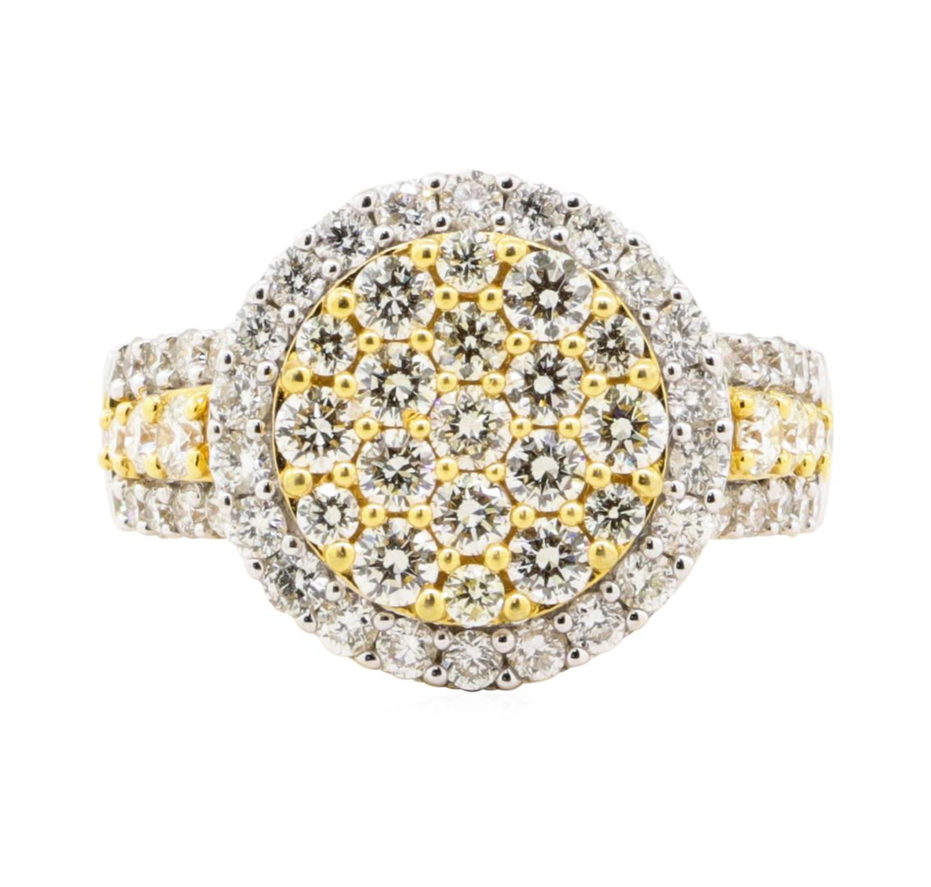 2.26 ctw Diamond Ring - 18KT Yellow With Rhodium Plating Gold - Image 2 of 4