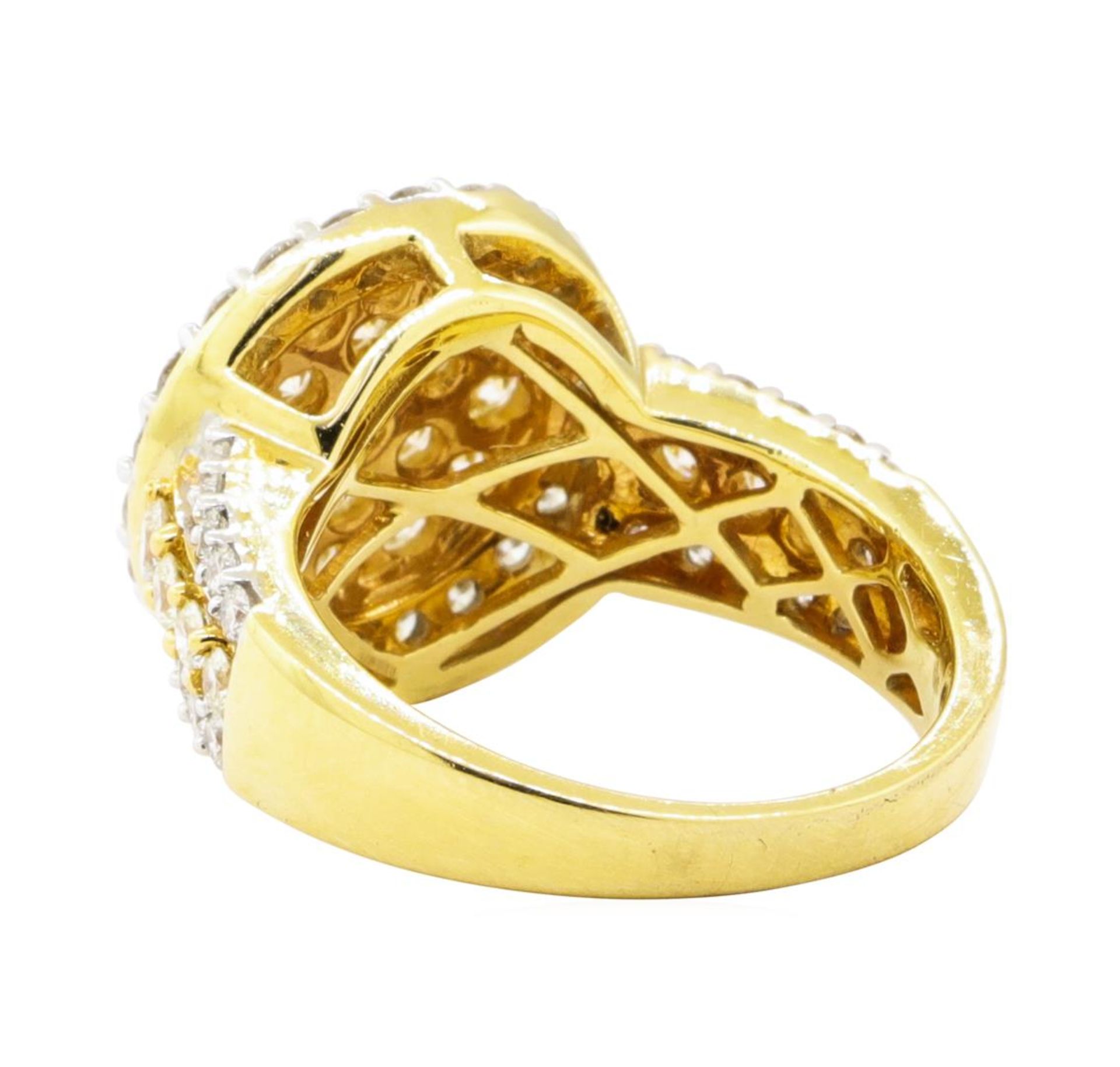 2.26 ctw Diamond Ring - 18KT Yellow With Rhodium Plating Gold - Image 3 of 4