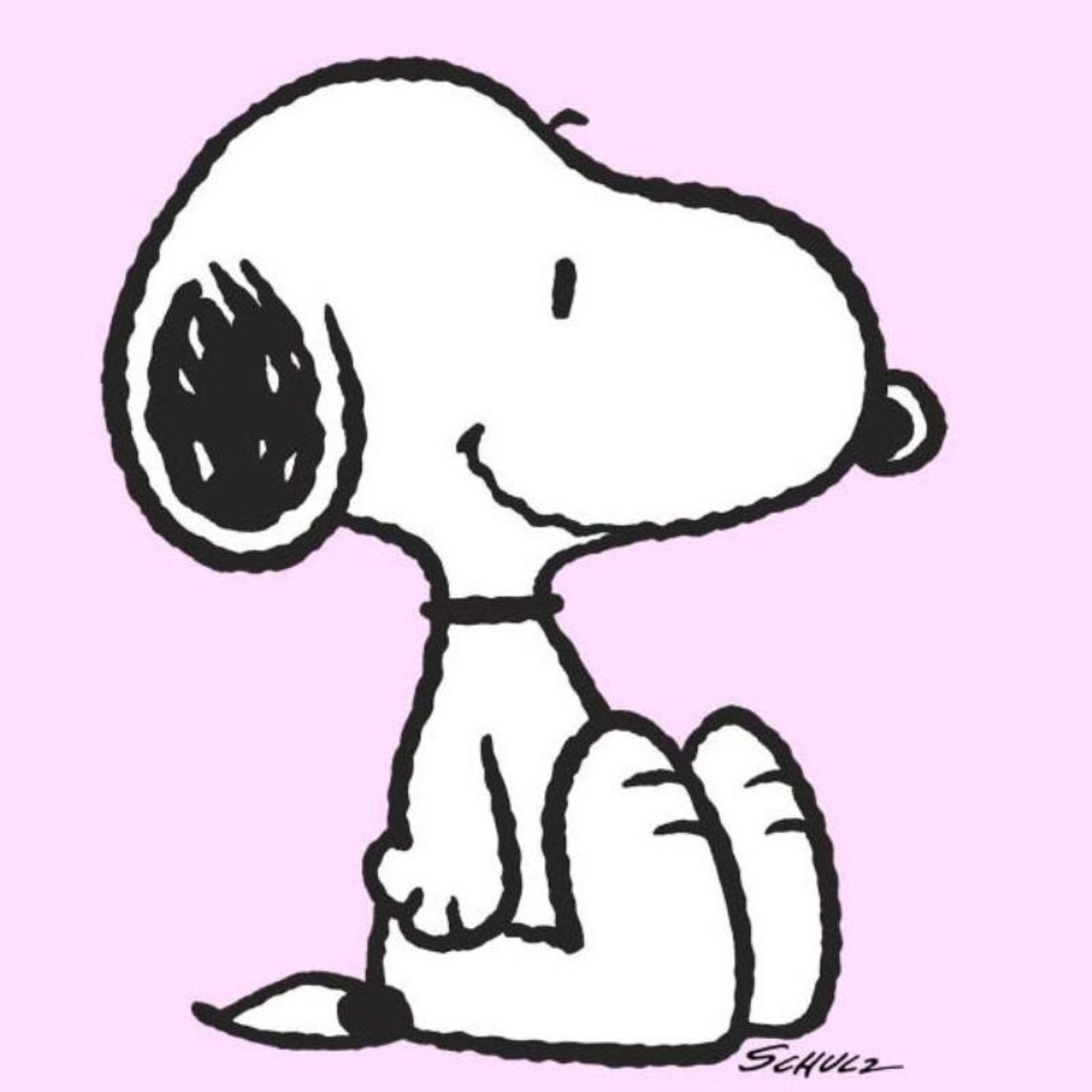 Peanuts, "Snoopy: Pink" Hand Numbered Canvas (40"x44") Limited Edition Fine Art - Image 2 of 2