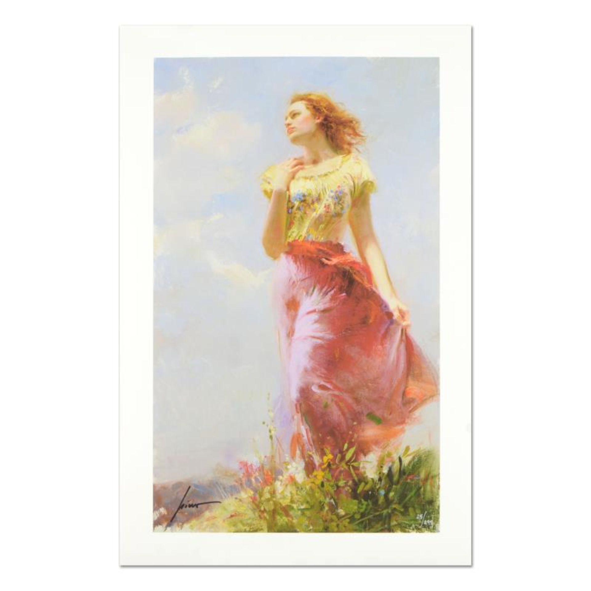 Pino (1939-2010) "Wind Swept" Limited Edition Giclee. Numbered and Hand Signed;