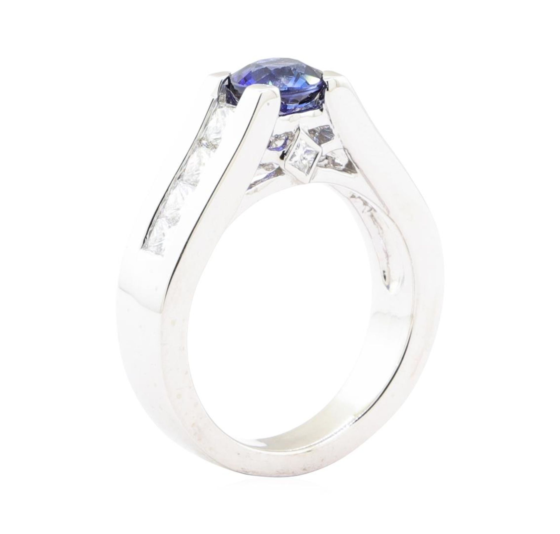 1.99 ctw Sapphire And Diamond Ring - 14KT White Gold - Image 4 of 5