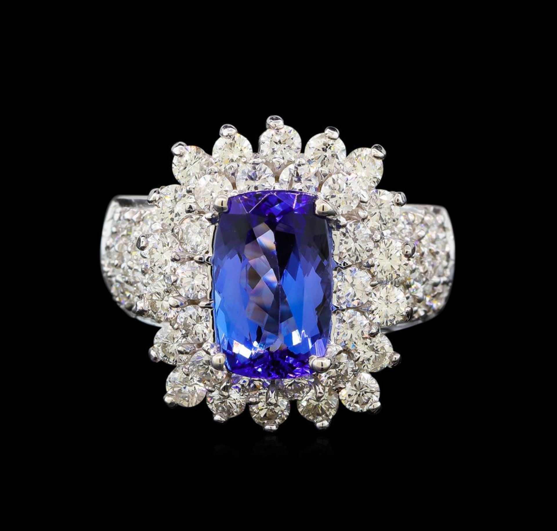 14KT White Gold 3.06 ctw Tanzanite and Diamond Ring - Image 2 of 5