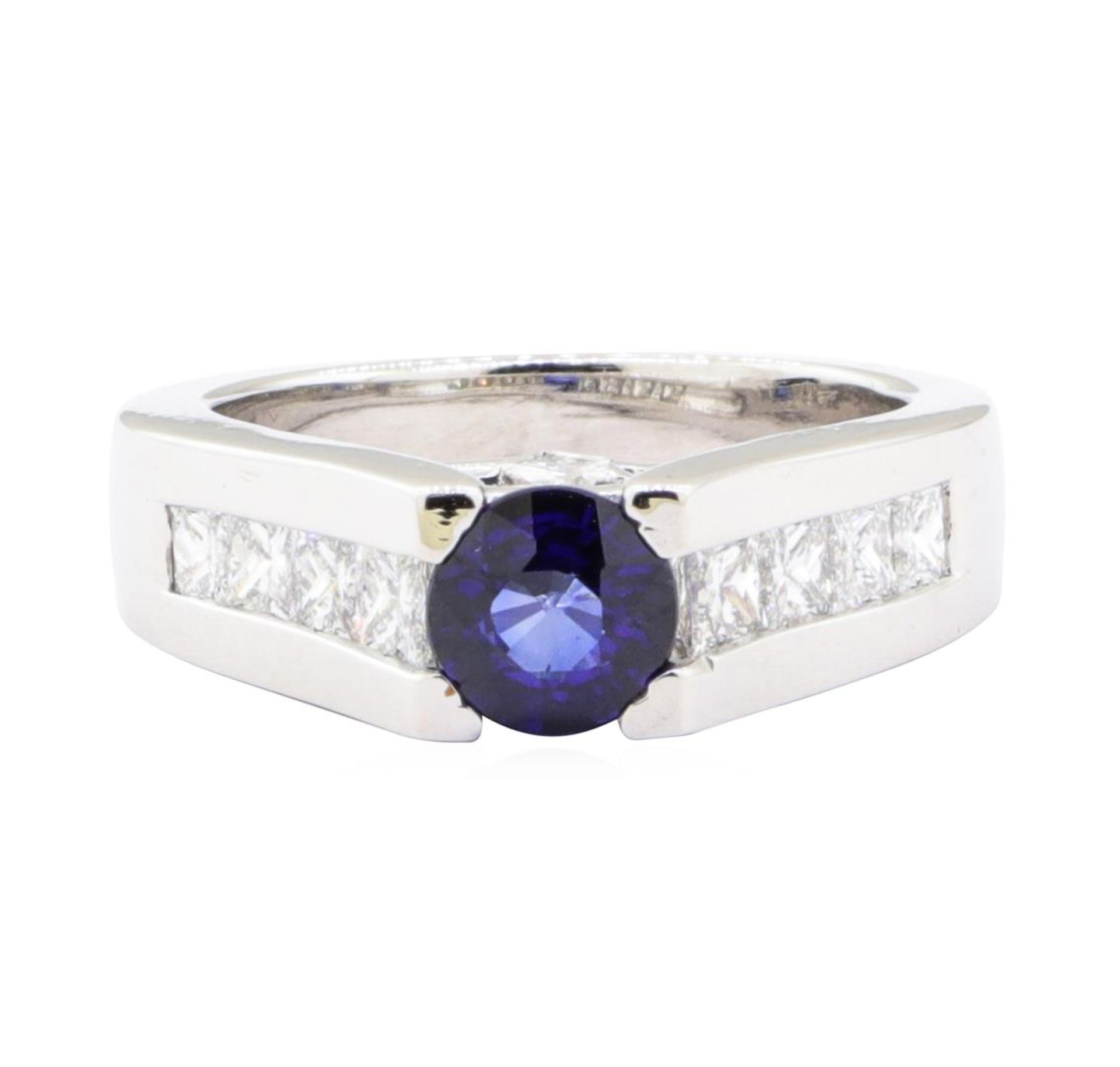 1.99 ctw Sapphire And Diamond Ring - 14KT White Gold - Image 2 of 5