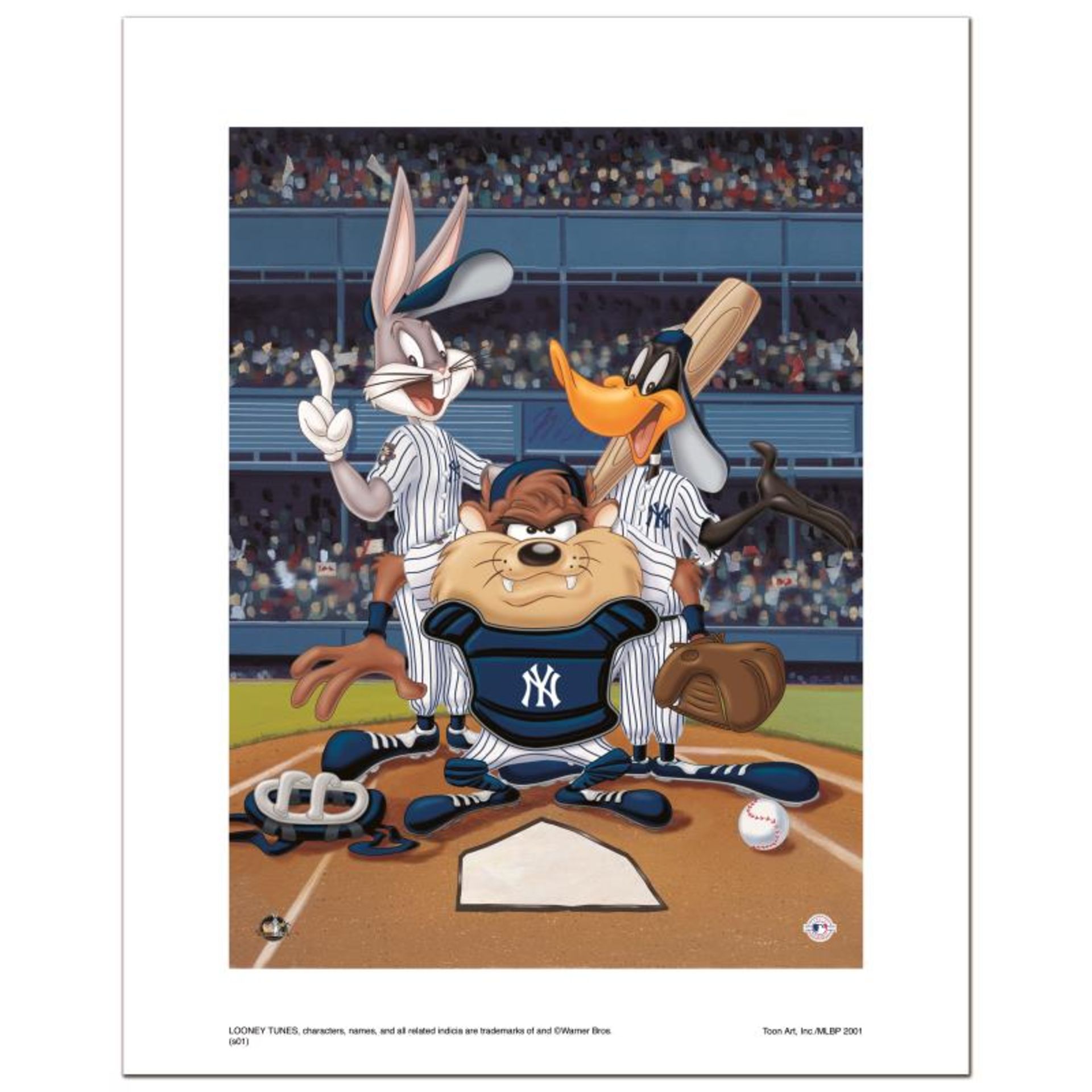 "At the Plate (Yankees)" Numbered Limited Edition Giclee from Warner Bros. with