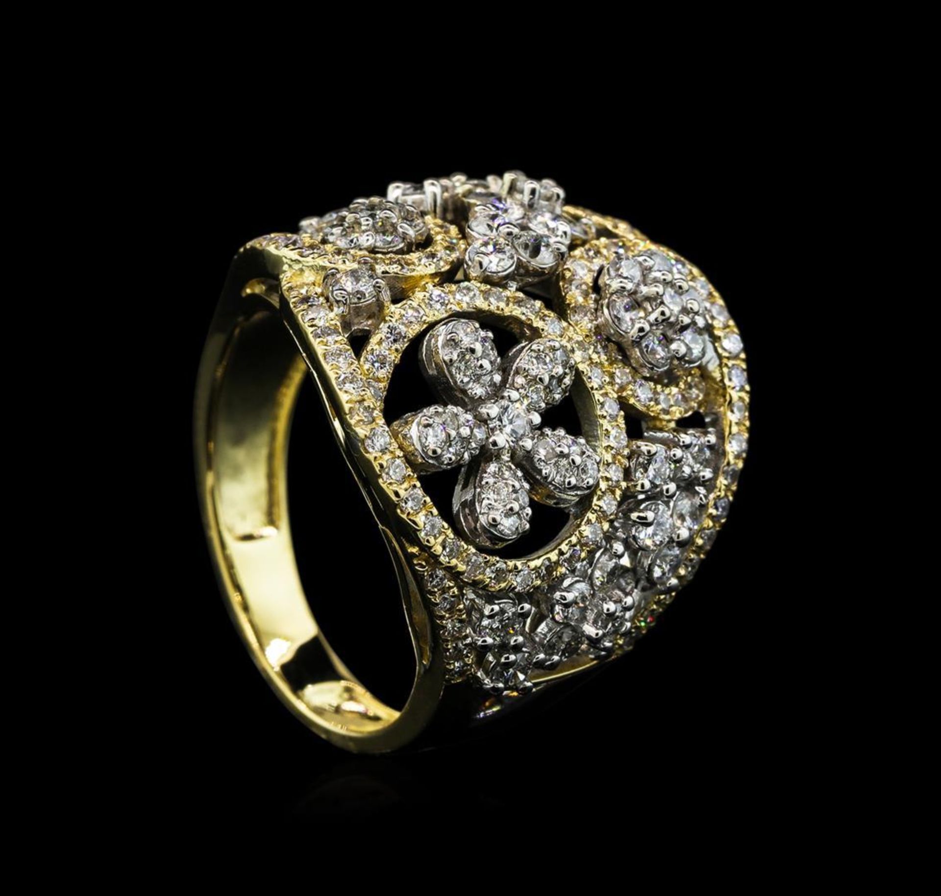 1.12 ctw Diamond Ring - 14KT Yellow and White Gold - Image 4 of 5