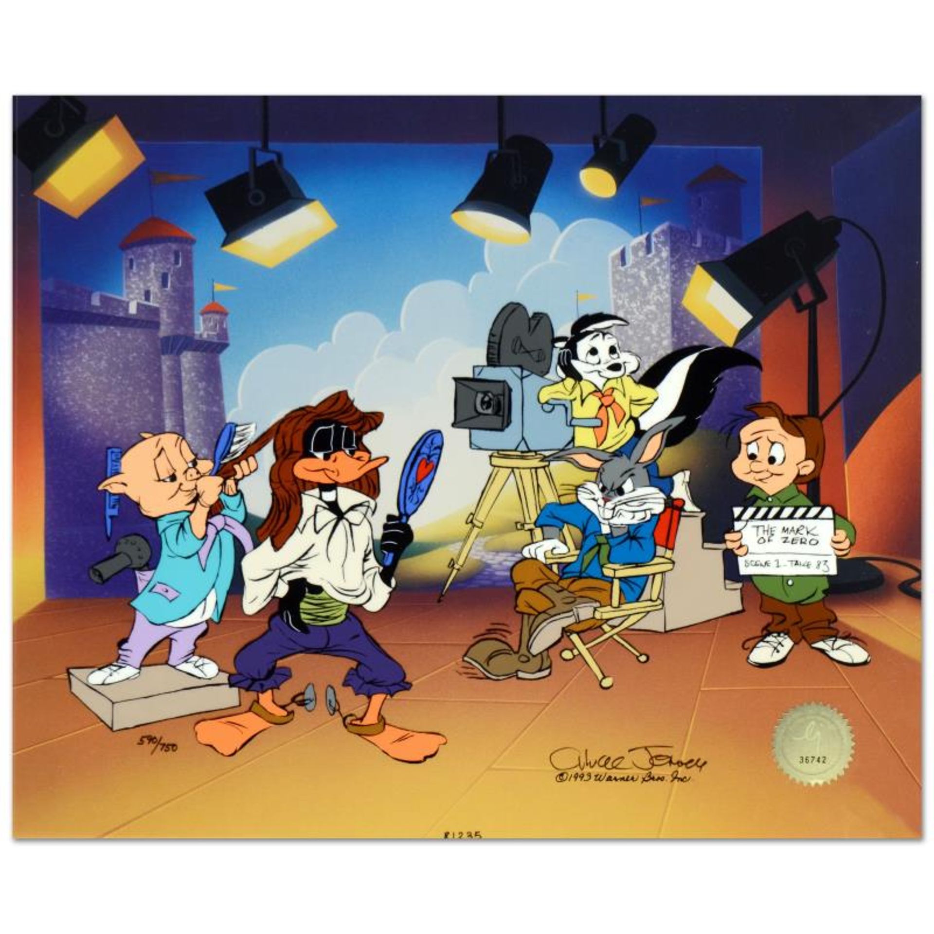 Chuck Jones (1912-2002), "Mark of Zero" Limited Edition Animation Cel with Hand