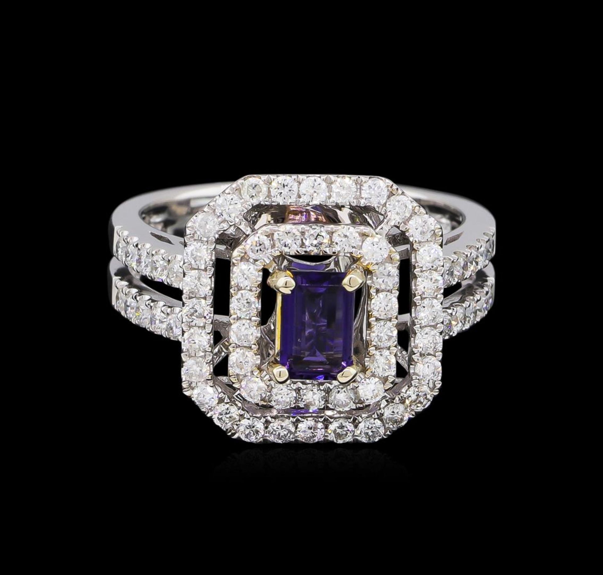 14KT White and Yellow Gold 0.40 ctw Tanzanite and Diamond Ring - Image 2 of 5