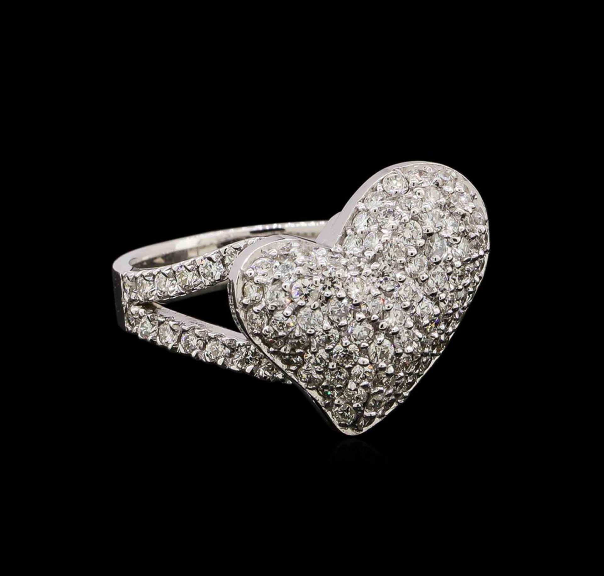 14KT White Gold 1.01 ctw Diamond Ring