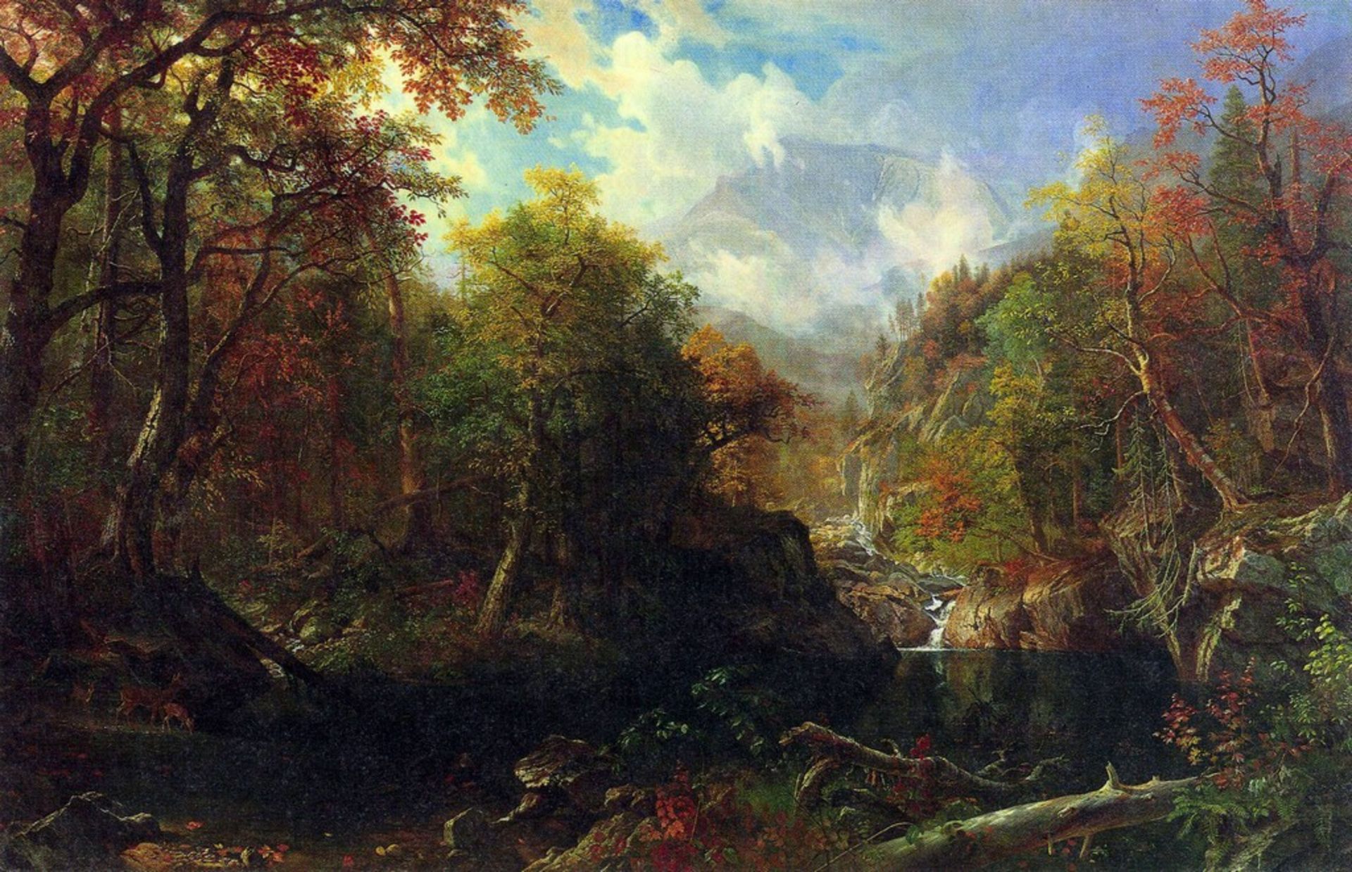 The Emerald Pond by Albert Bierstadt