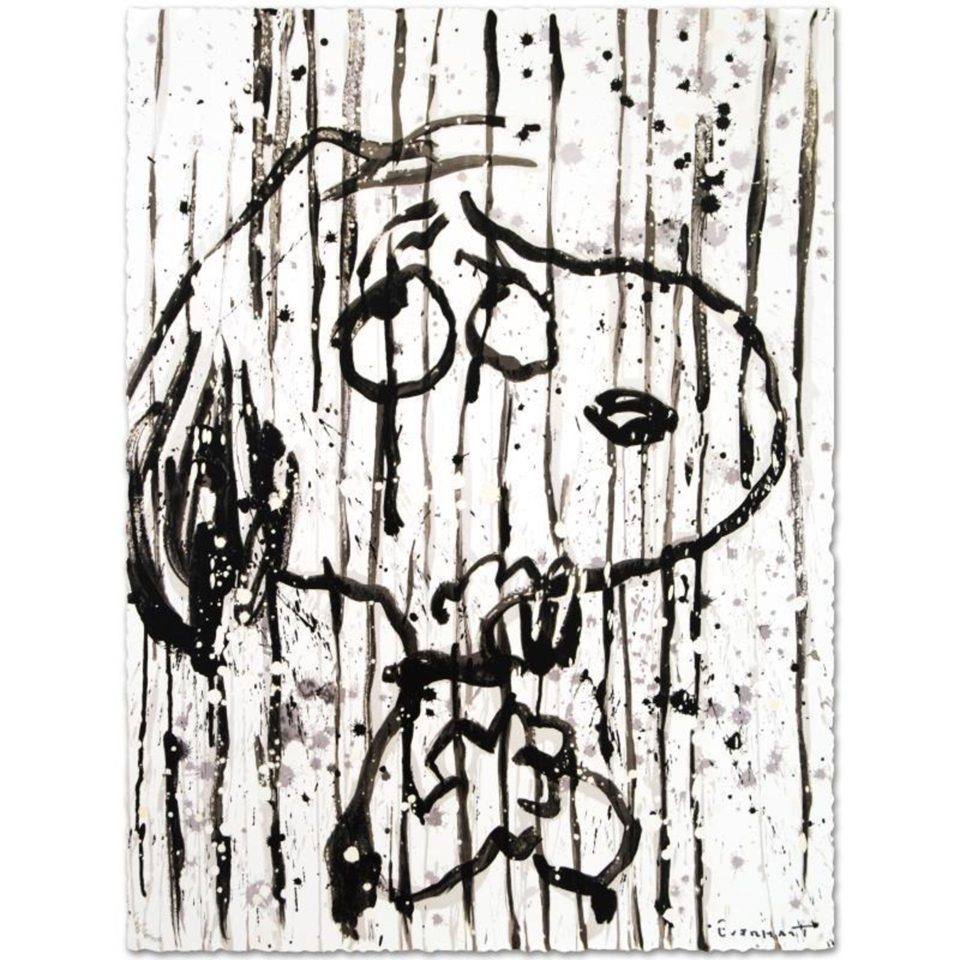 "Dancing In The Rain" Limited Edition Hand Pulled Original Lithograph by Renowne