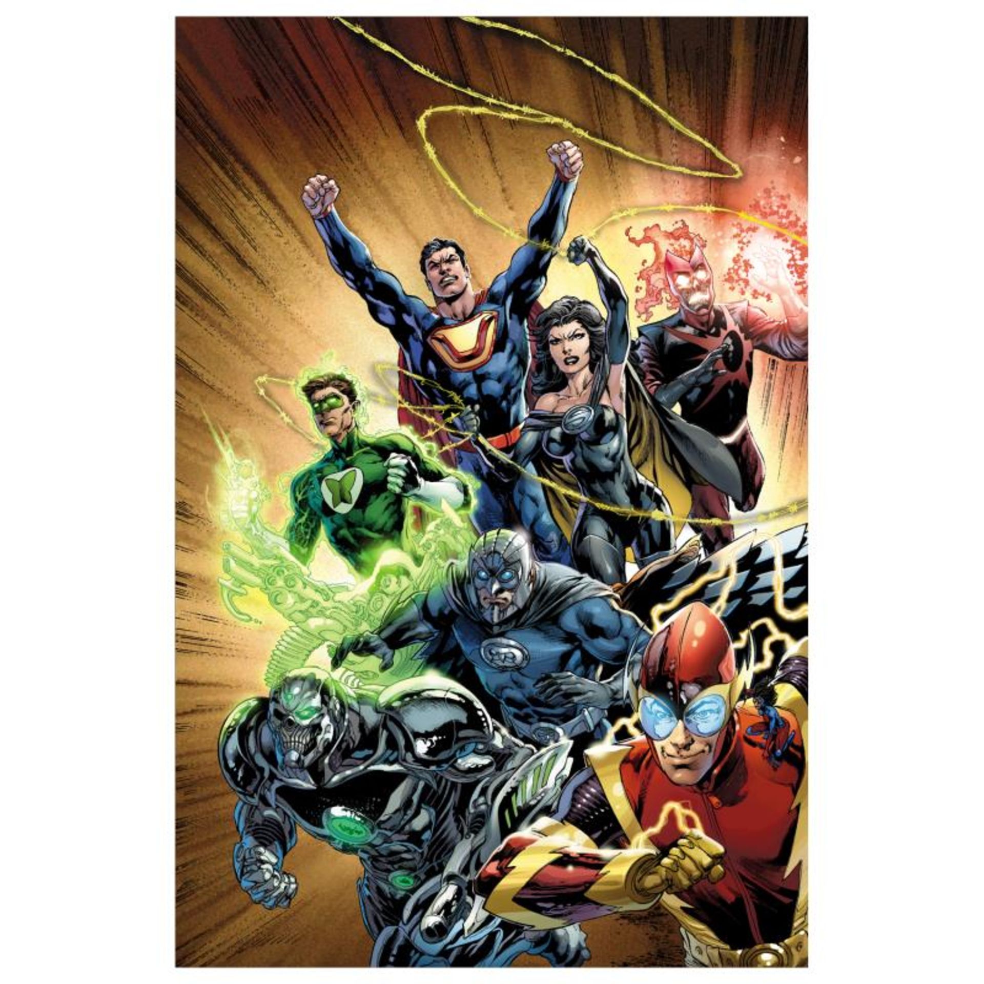 DC Comics, "Justice League #24" Numbered Limited Edition Giclee on Canvas by Iva