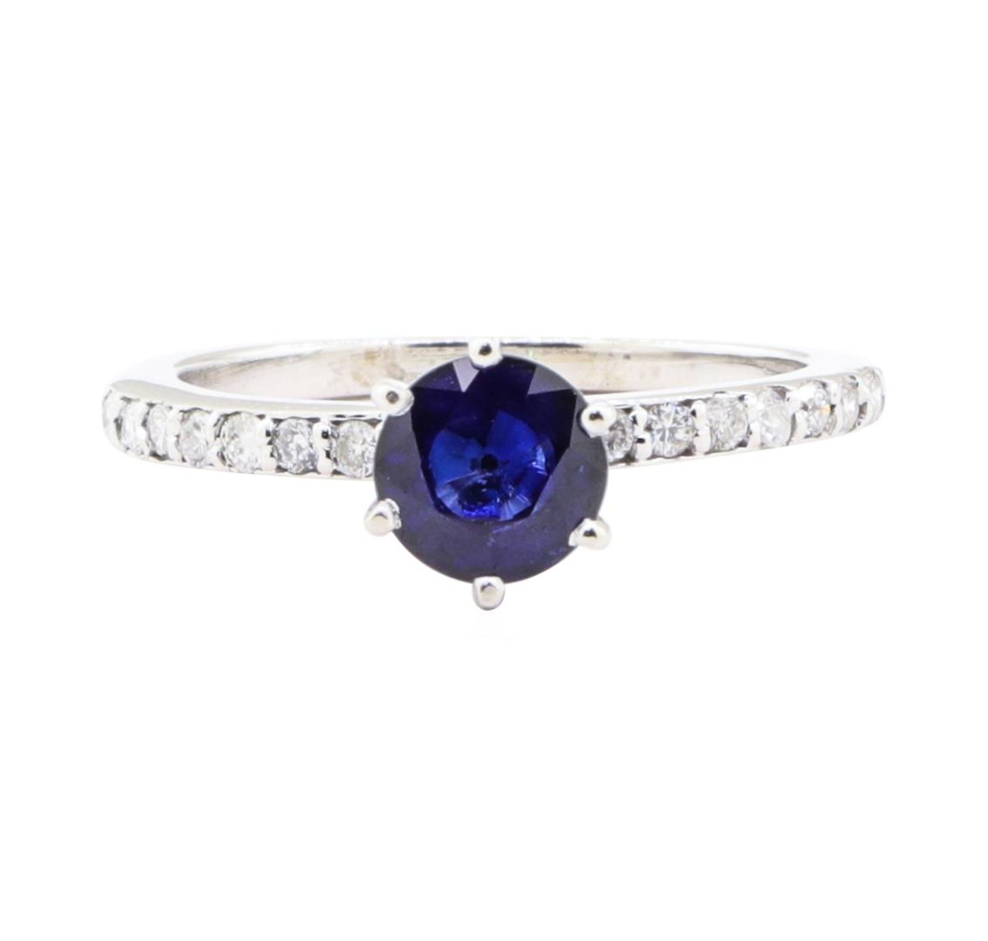 1.40 ctw Sapphire and Diamond Ring - 14KT White Gold - Image 2 of 4