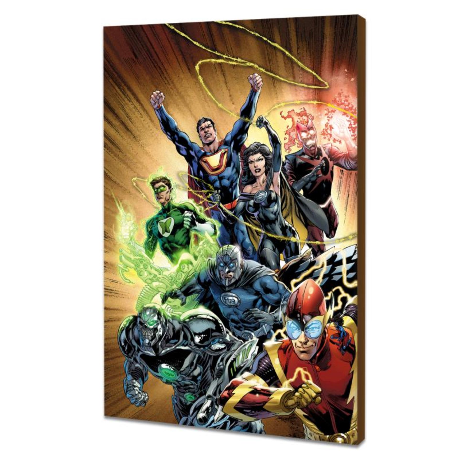 DC Comics, "Justice League #24" Numbered Limited Edition Giclee on Canvas by Iva - Image 3 of 3