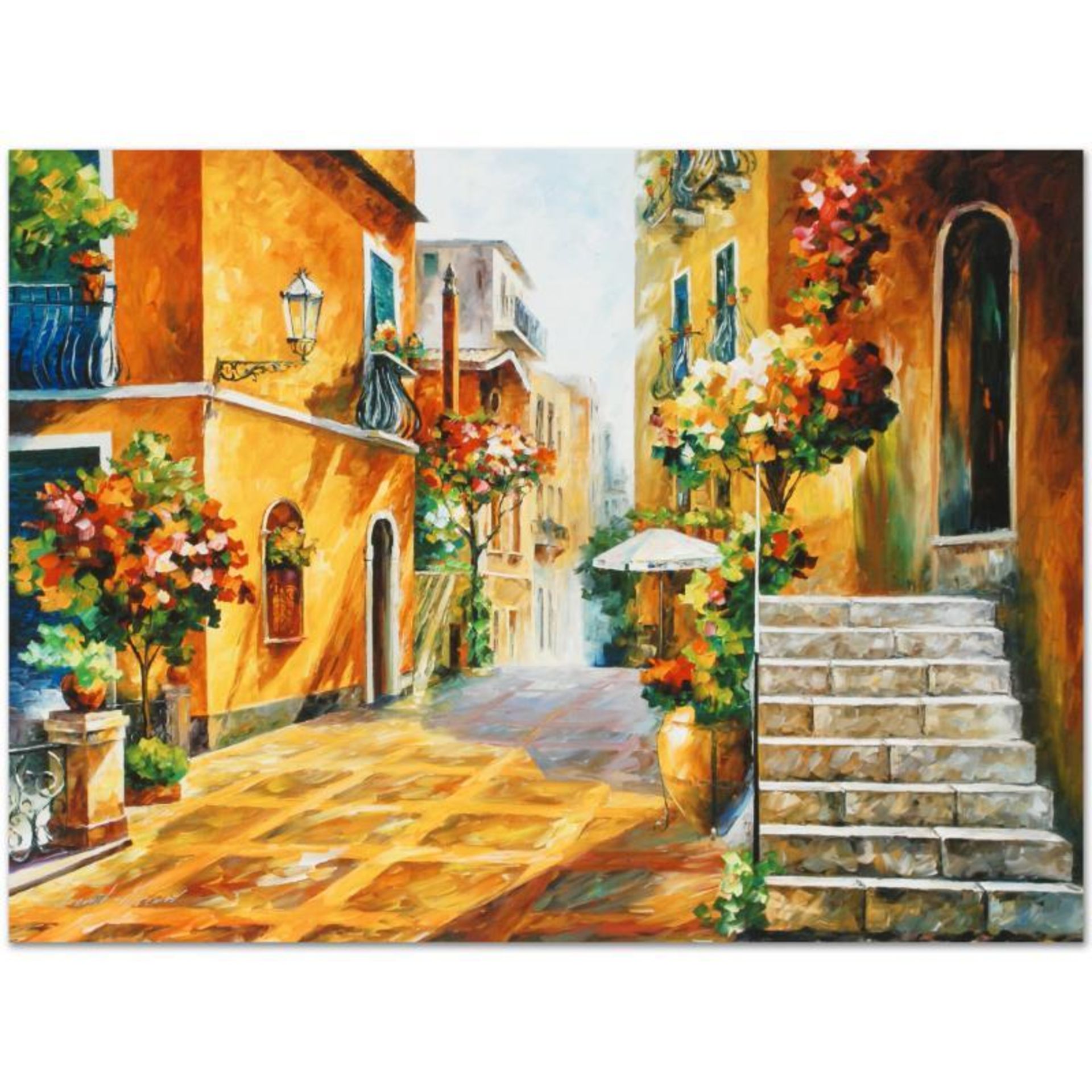 Leonid Afremov (1955-2019) "The Sun of Sicily" Limited Edition Giclee on Canvas,