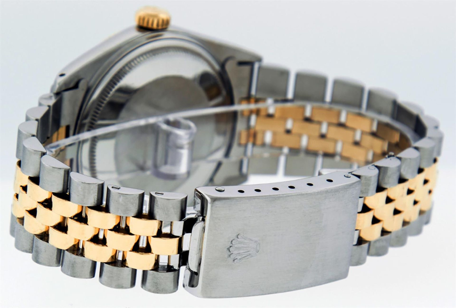 Rolex Mens 2 Tone Silver Diamond 36MM Datejust Wriswatch - Image 6 of 8
