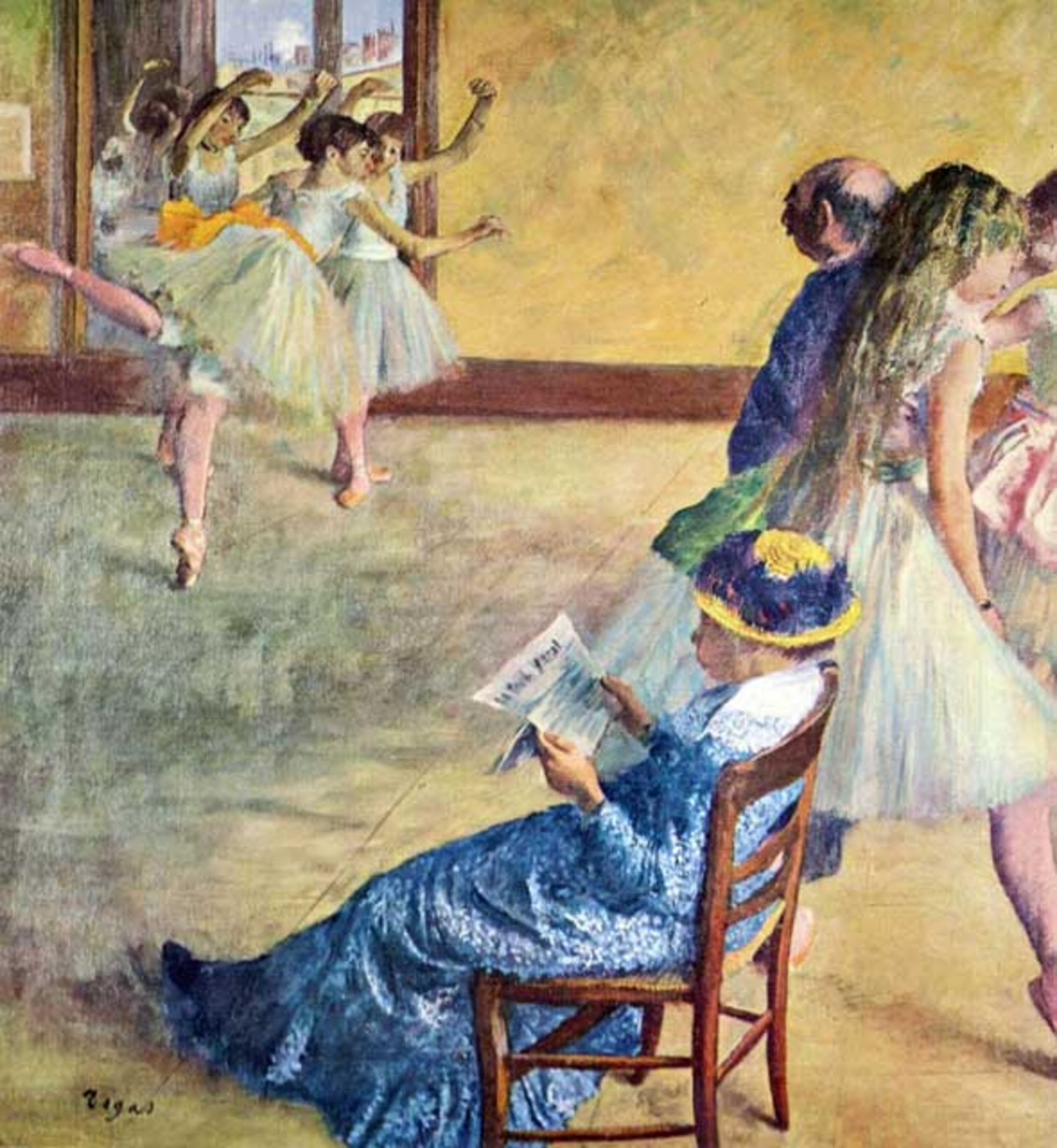 Edgar Degas - During The Dance Lessons Madame Cardinal