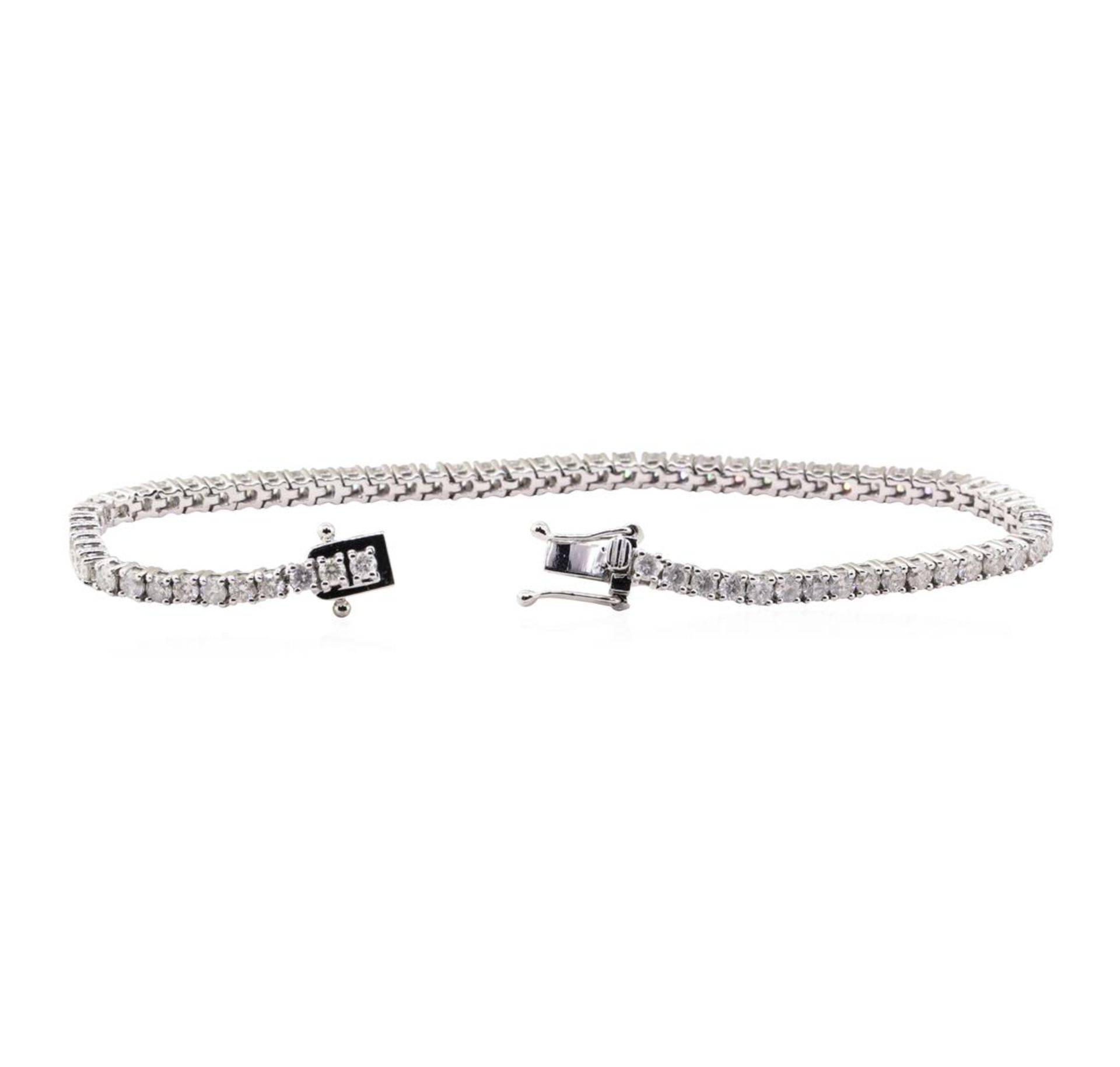 4.76 ctw Diamond Bracelet - 14KT White Gold - Image 3 of 4