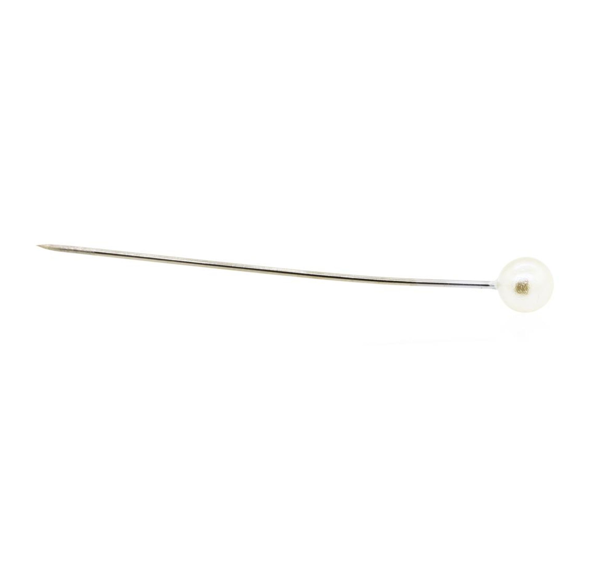 Pearl Stick Pin - 10KT White Gold - Image 2 of 2