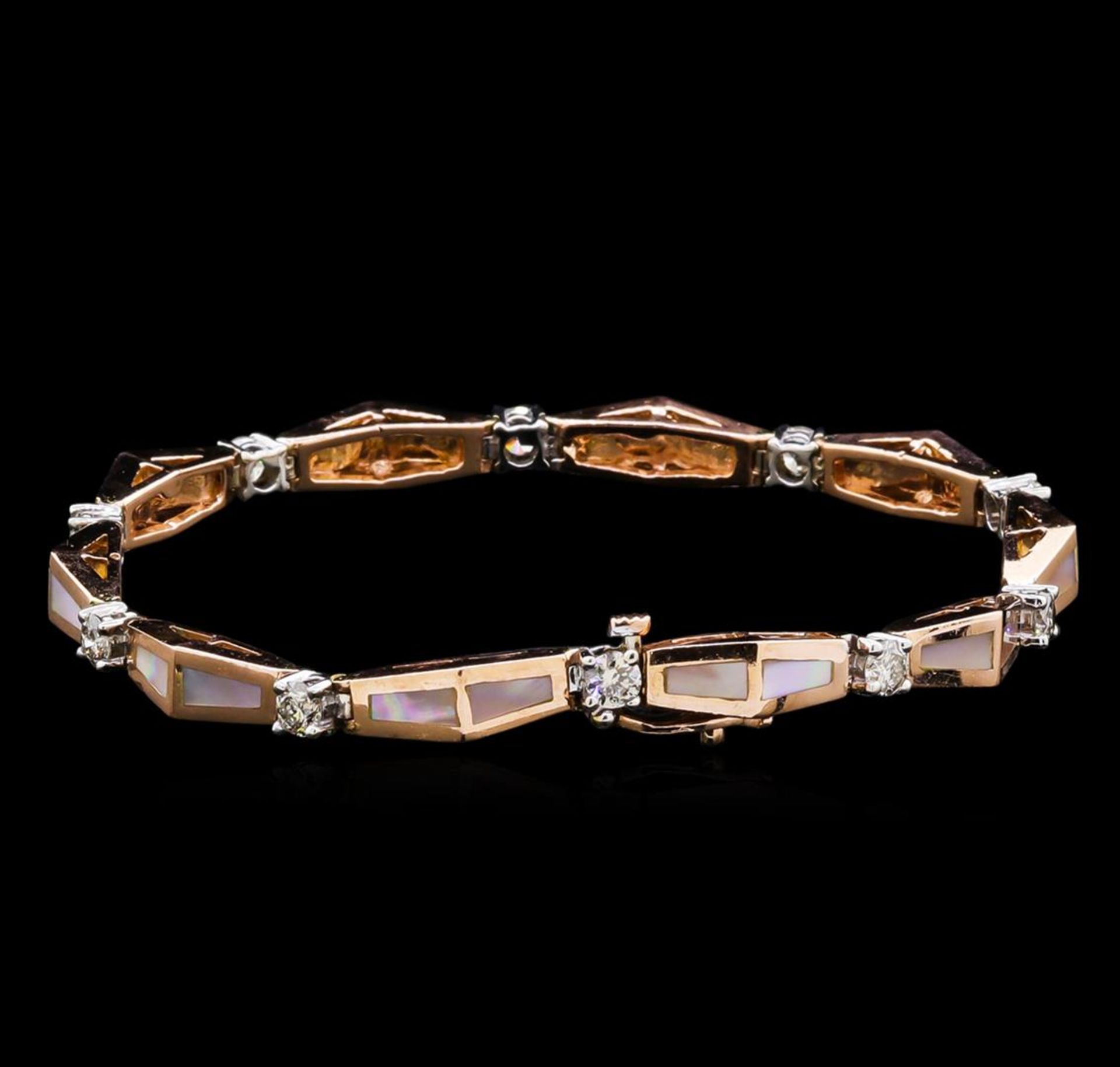 14KT Two-Tone Gold 0.67 ctw Diamond Bracelet - Image 2 of 4