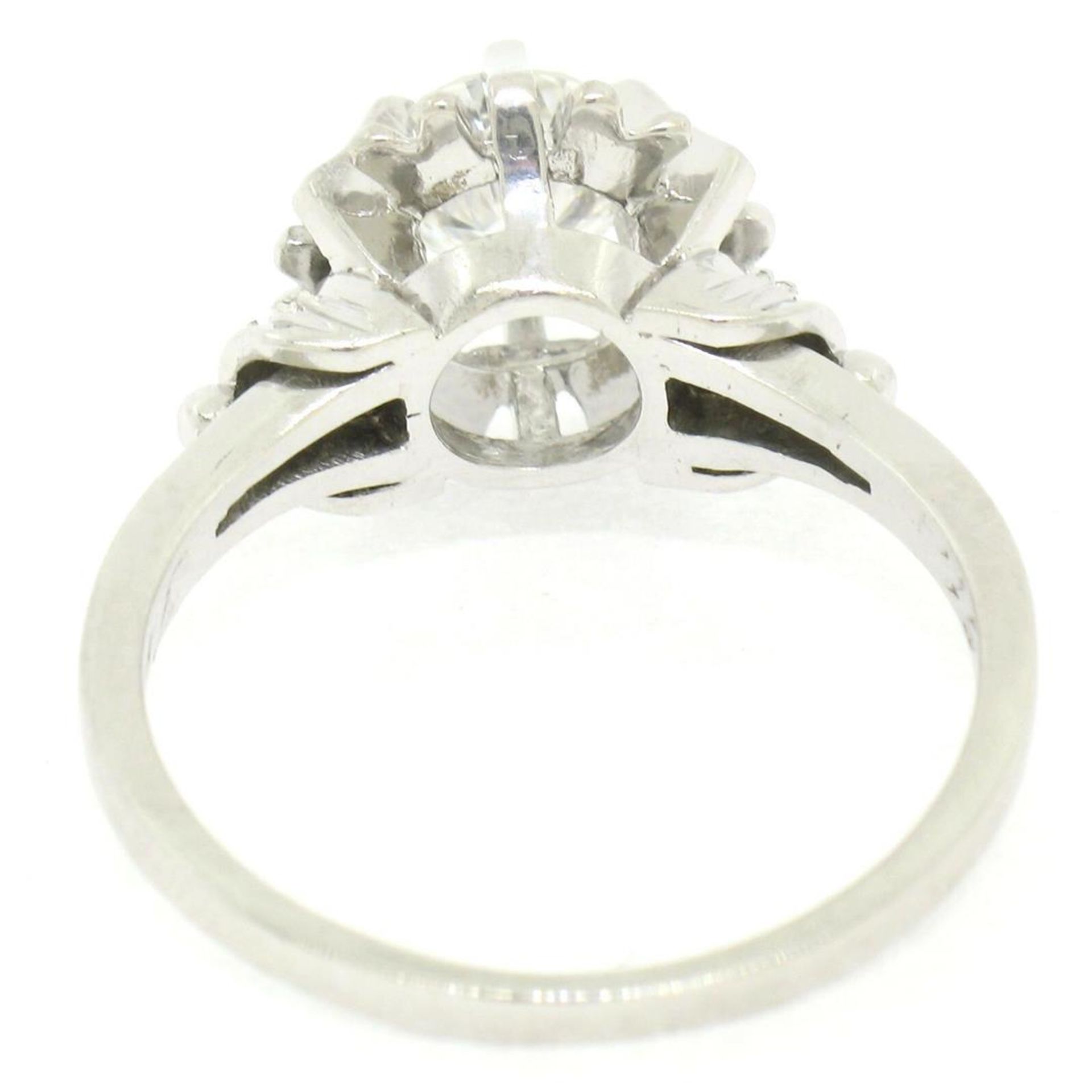 Vintage Platinum 0.68 ctw Round Transitional Diamond Solitaire Ring - Image 6 of 9