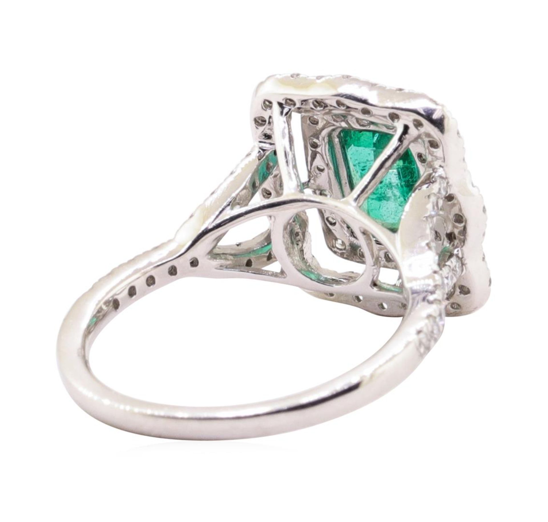 1.46 ctw Emerald and Diamond Ring - Platinum - Image 3 of 5