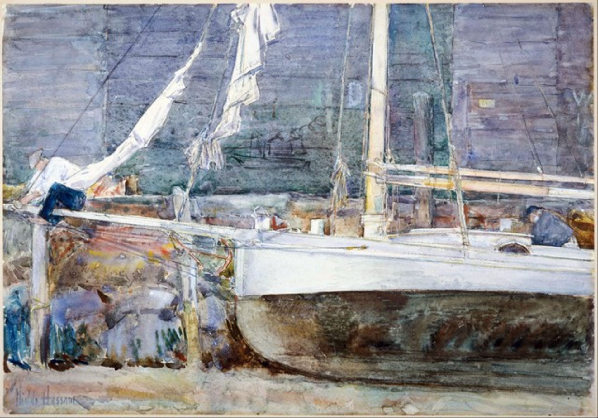 Childe Hassam - Drydock, Gloucester