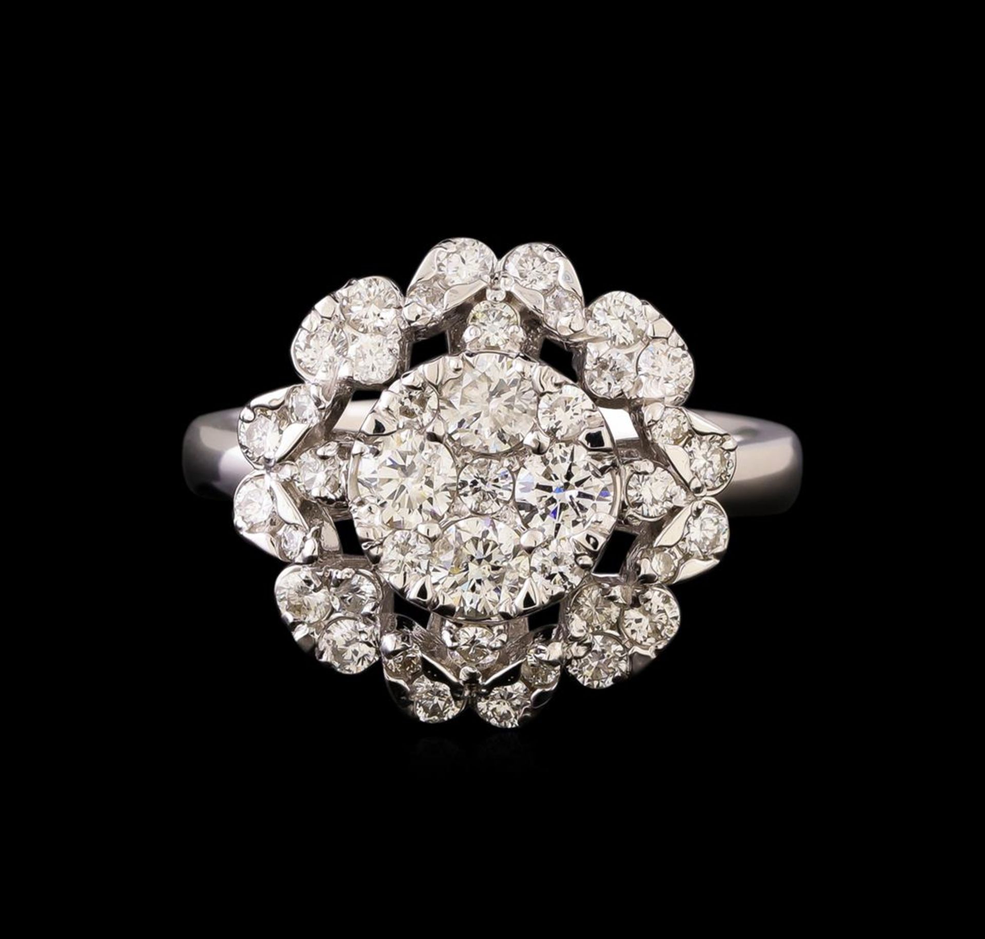 14KT White Gold 0.84 ctw Diamond Ring - Image 2 of 5