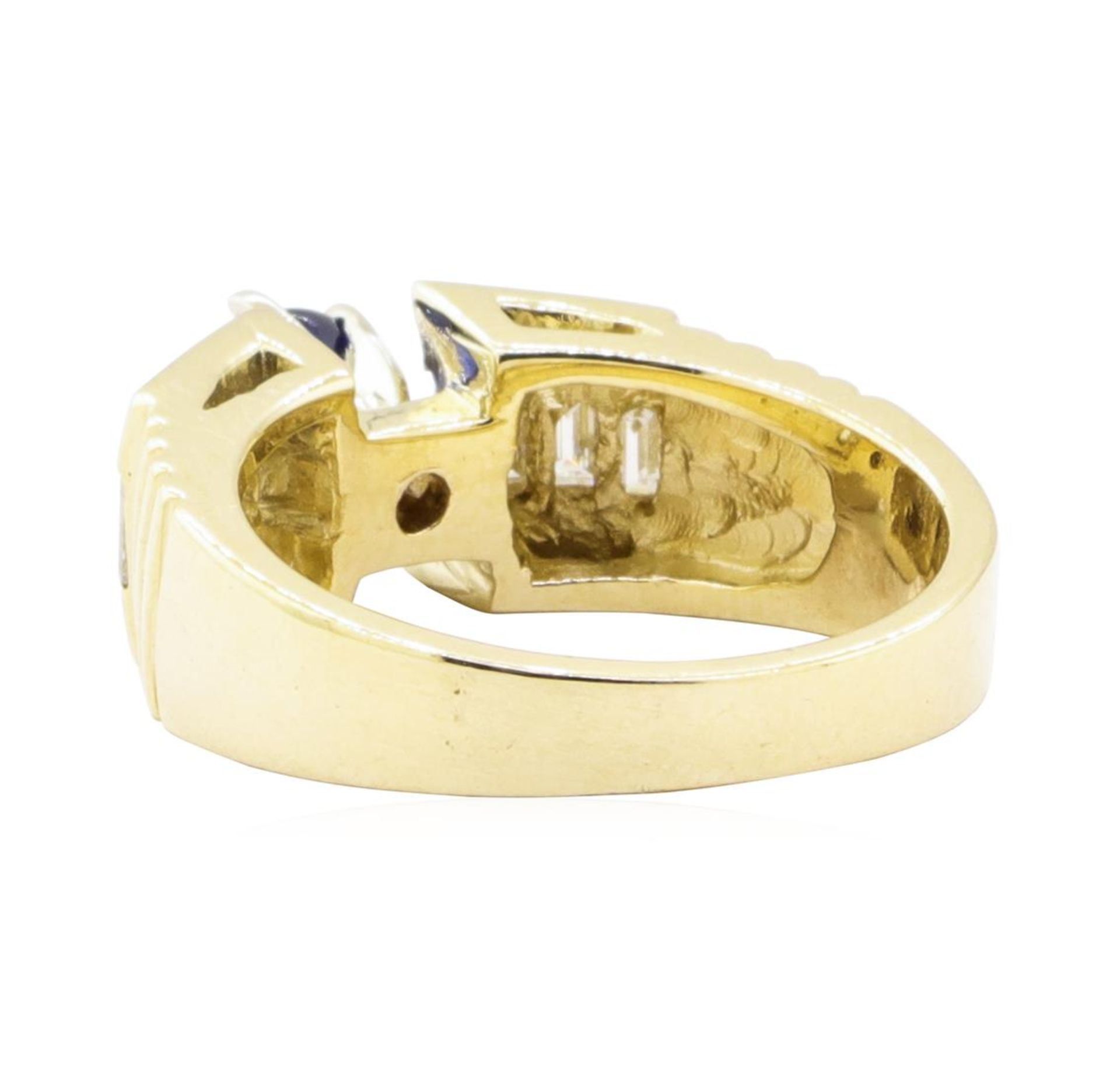 1.30 ctw Sapphire and Diamond Ring - 14KT Yellow Gold - Image 3 of 4