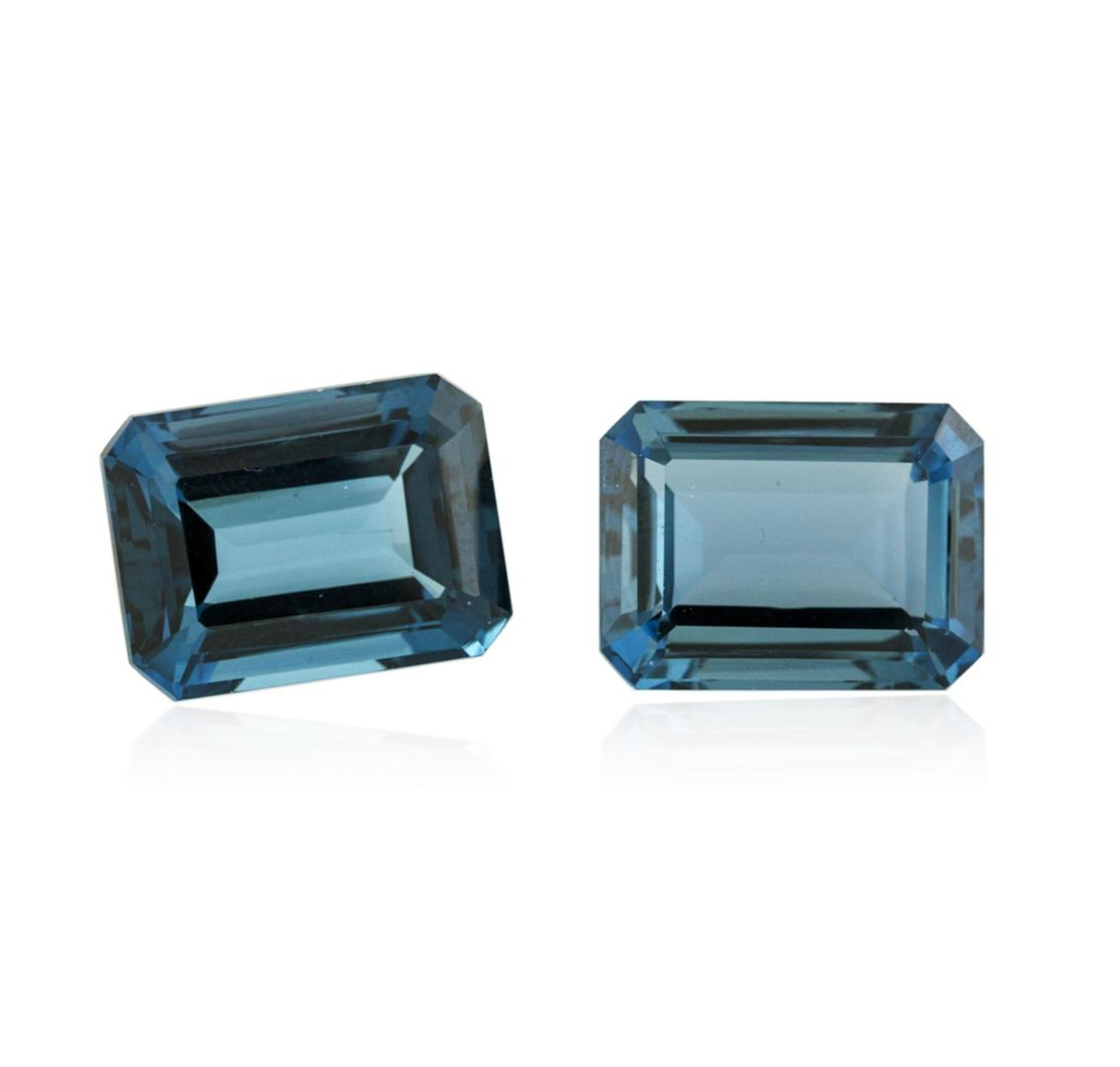 60.23 ctw. Natural Emerald Cut Blue Topaz Parcel