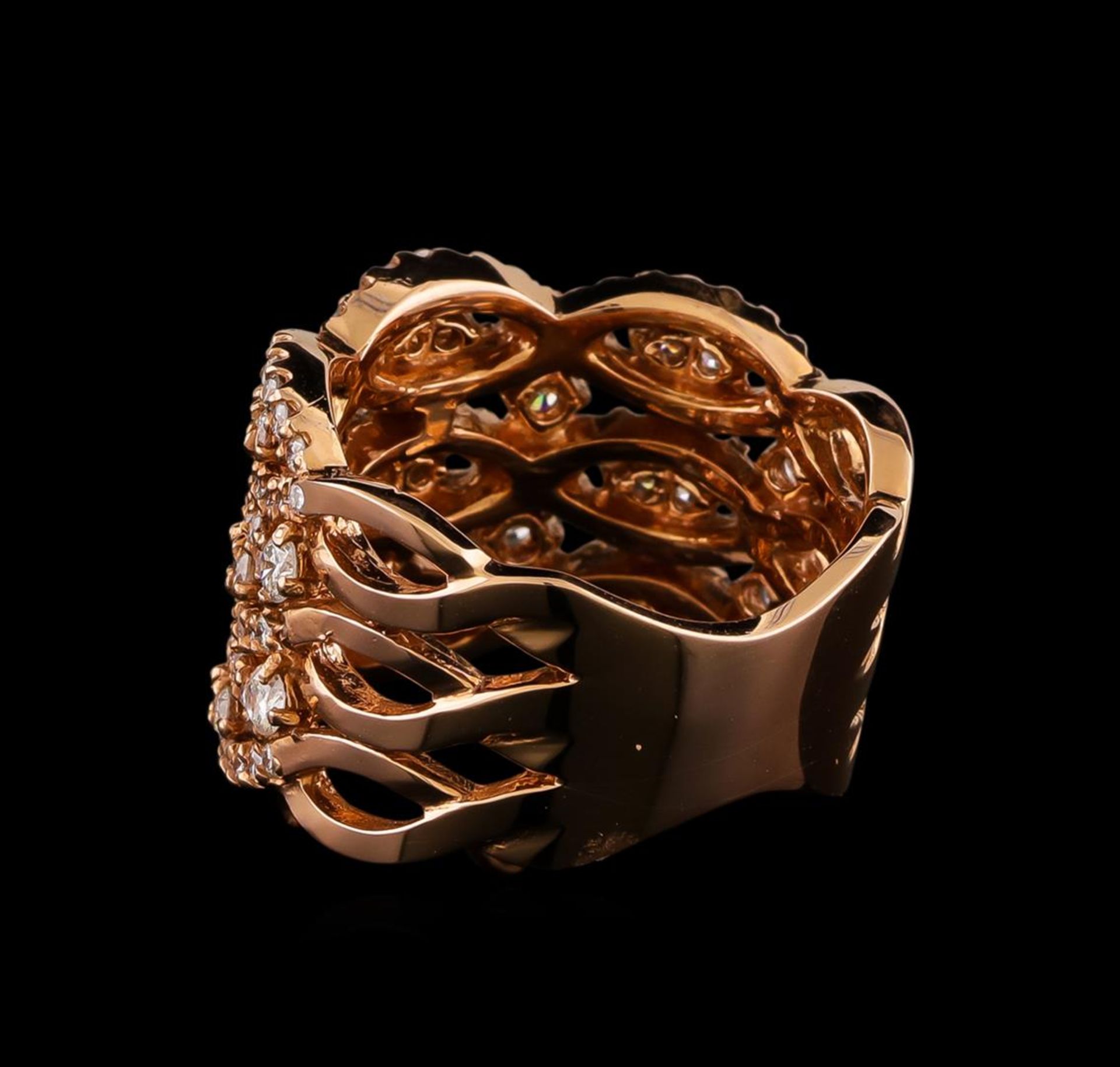 14KT Rose Gold 1.22 ctw Diamond Ring - Image 3 of 5