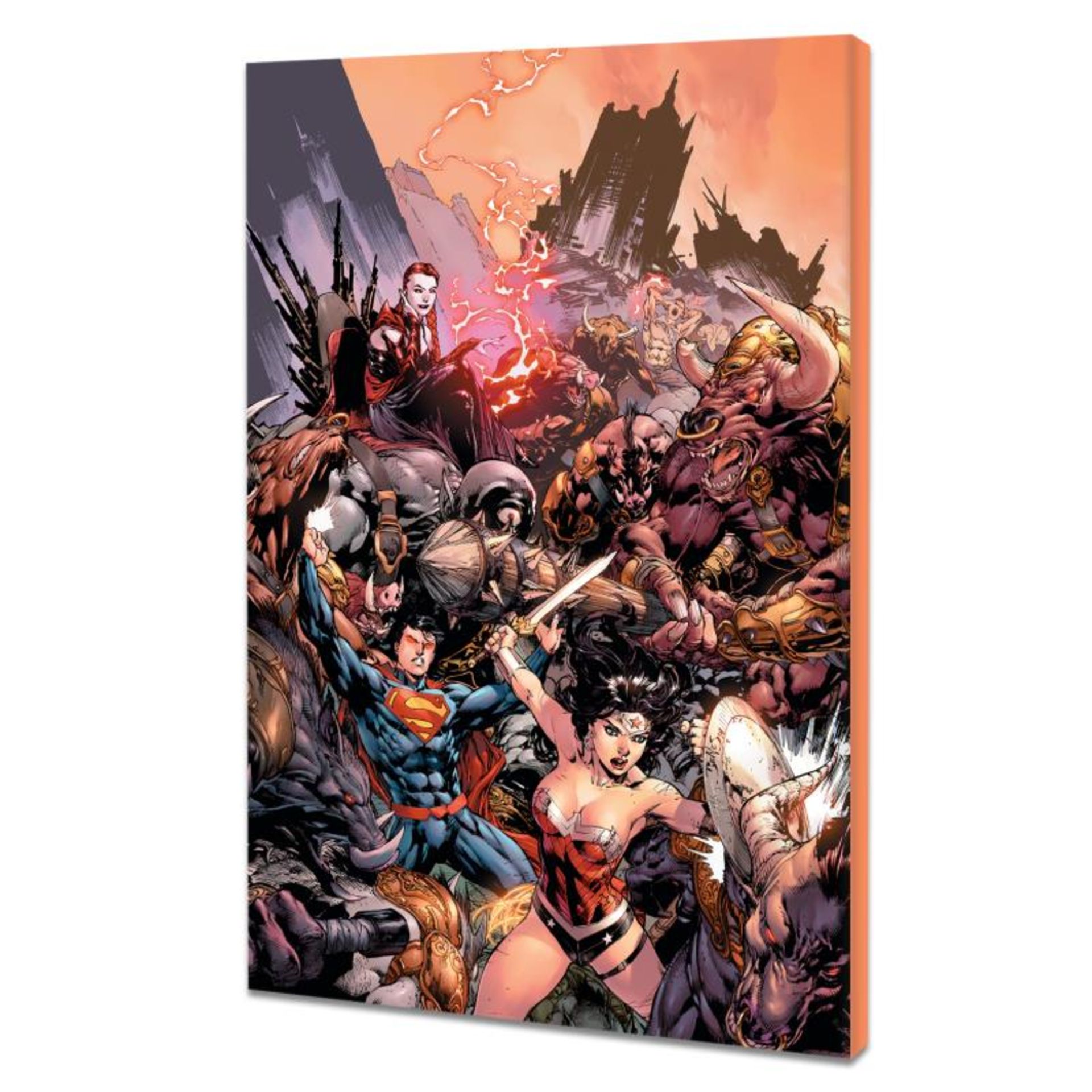 DC Comics, "Superman/ Wonder Woman #17" Numbered Limited Edition Giclee on Canva - Image 3 of 3