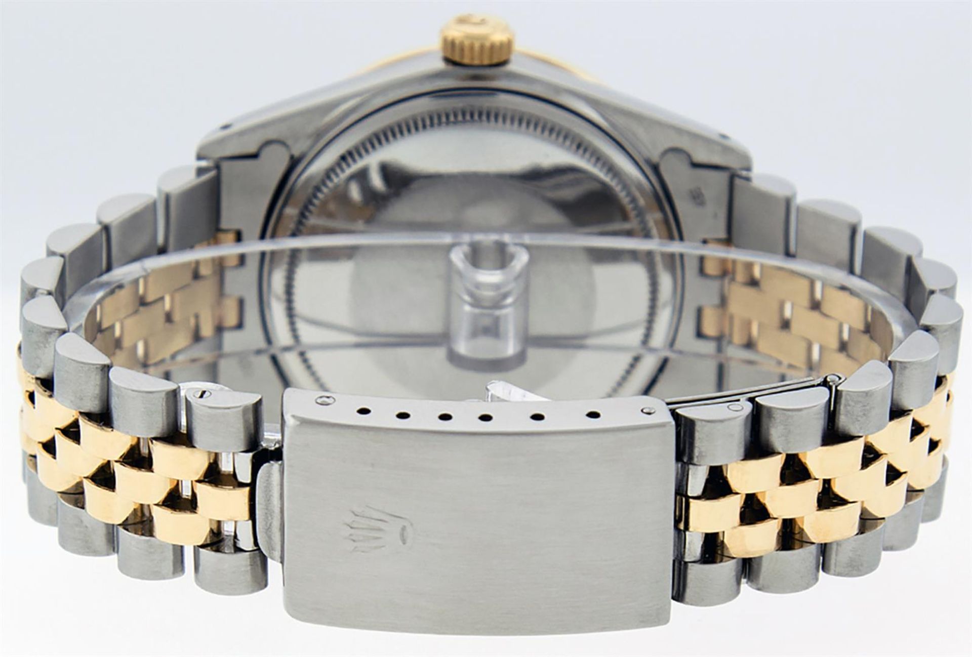 Rolex Mens 2 Tone Green Vignette VS Diamond 36MM Datejust Wristwatch - Image 5 of 9