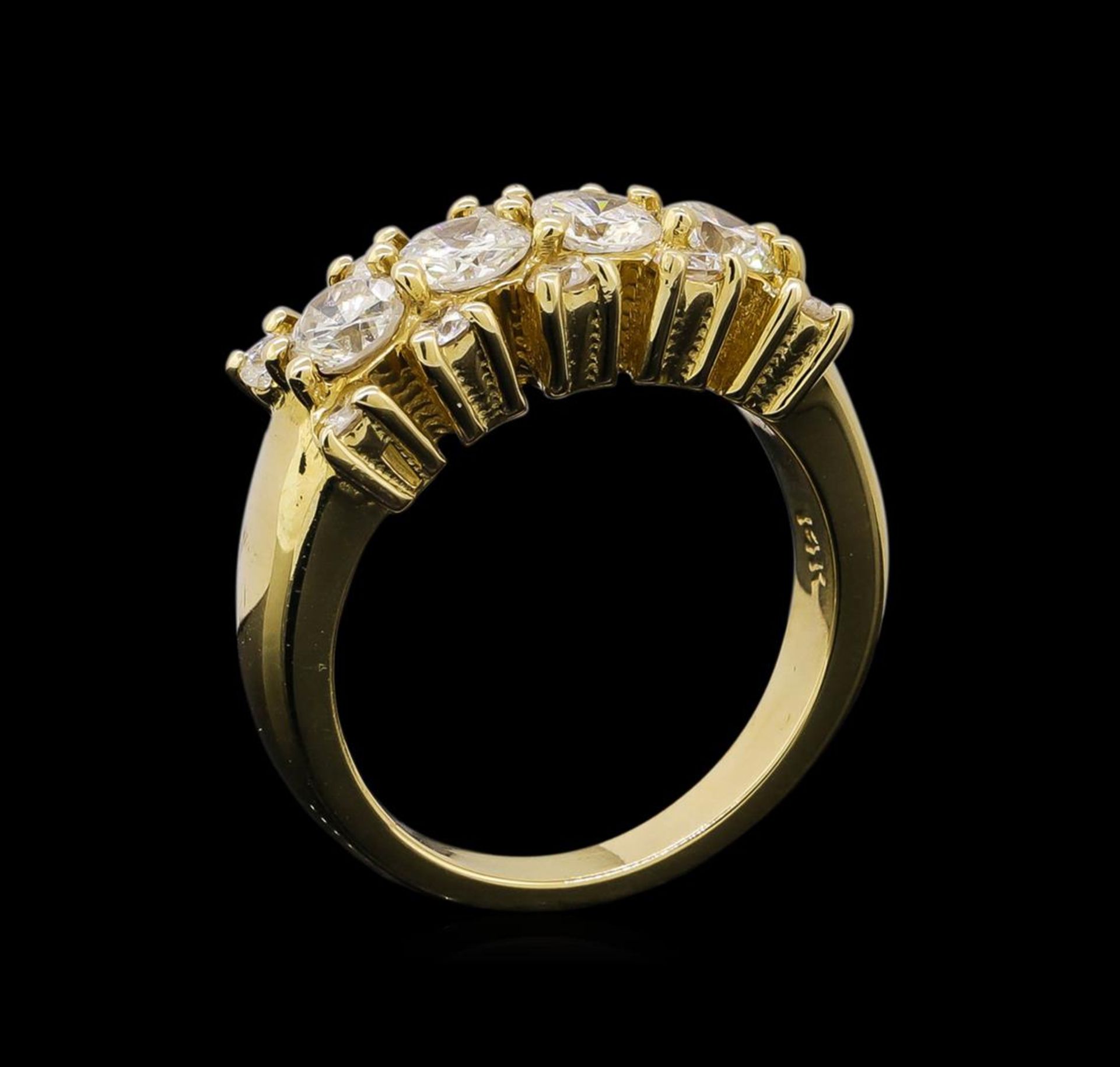 14KT Yellow Gold 1.28 ctw Diamond Ring - Image 4 of 5