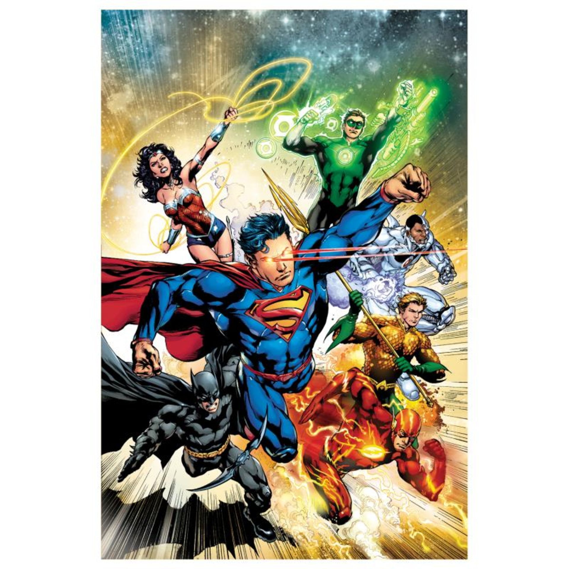 DC Comics, "Justice League #2" Numbered Limited Edition Giclee on Canvas by Ivan