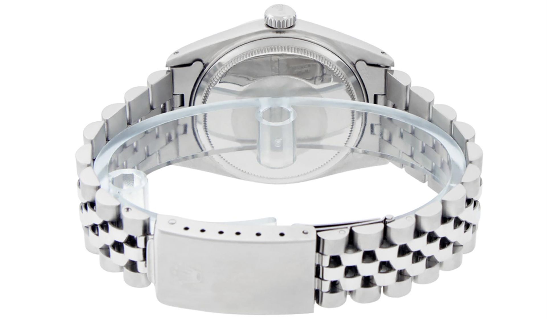 Rolex Mens Stainless Steel Mother Of Pearl Roman Datejust 36MM Wriswatch Datejus - Image 5 of 9