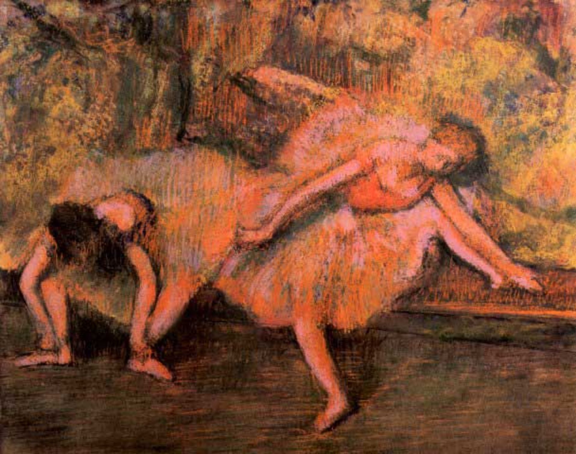 Edgar Degas - Two Dancers On A Bank