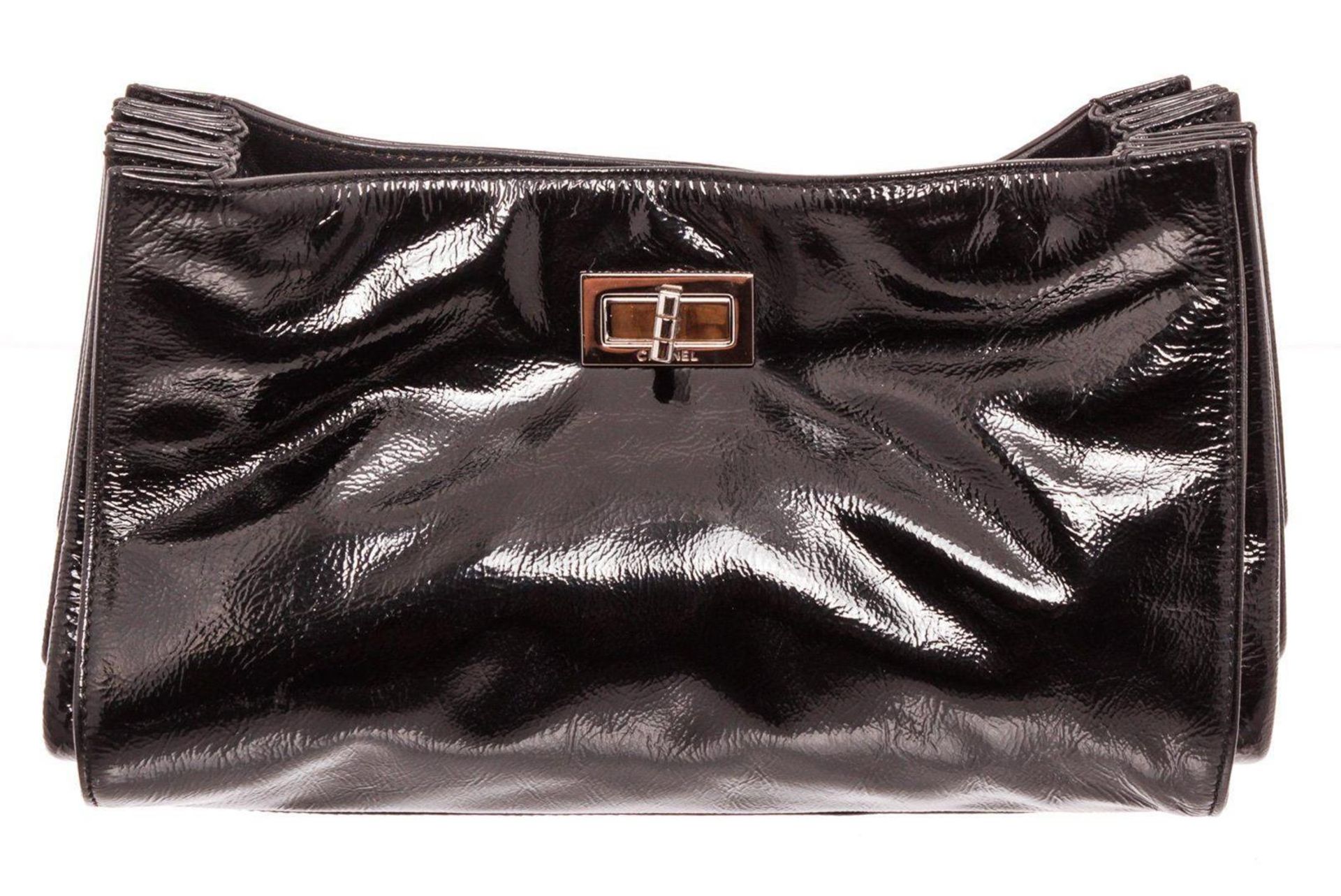 Chanel Black Patent Leather Shoulder Bag