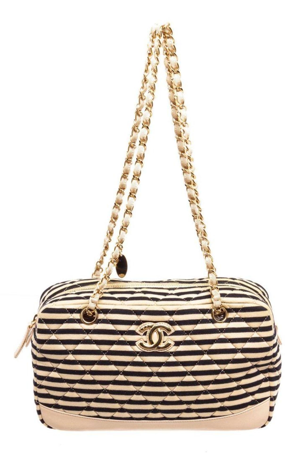 Chanel Cream Leather Marine Shoulder Bag