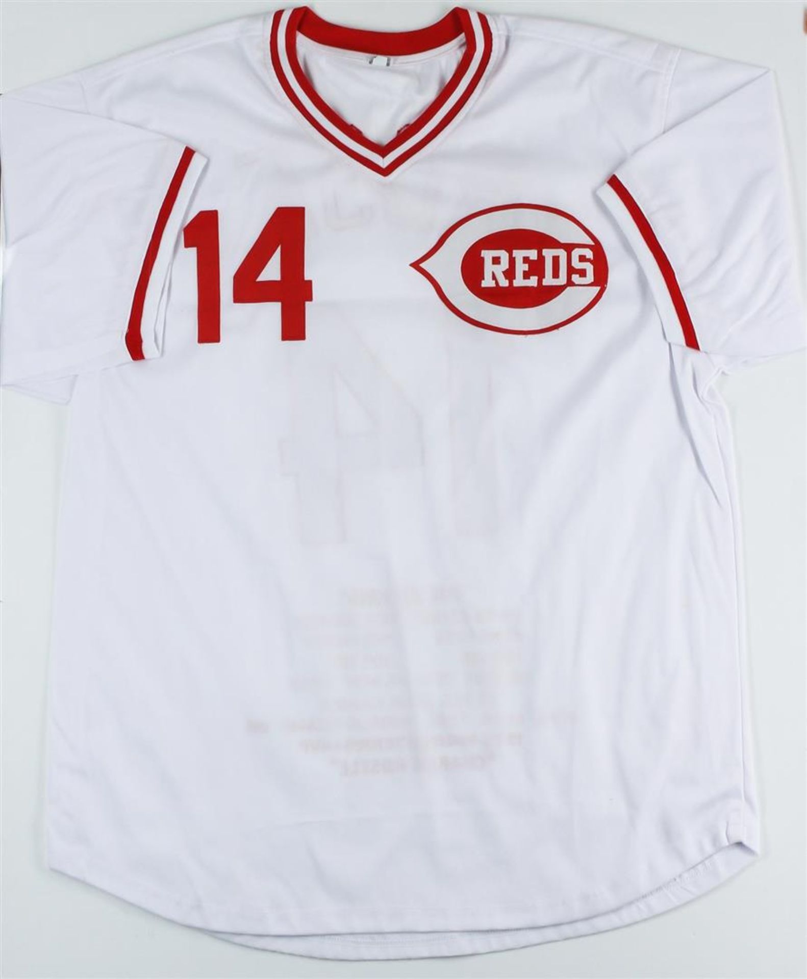 Cincinnati Reds Pete Rose Autographed Jersey With Stats - Image 3 of 3