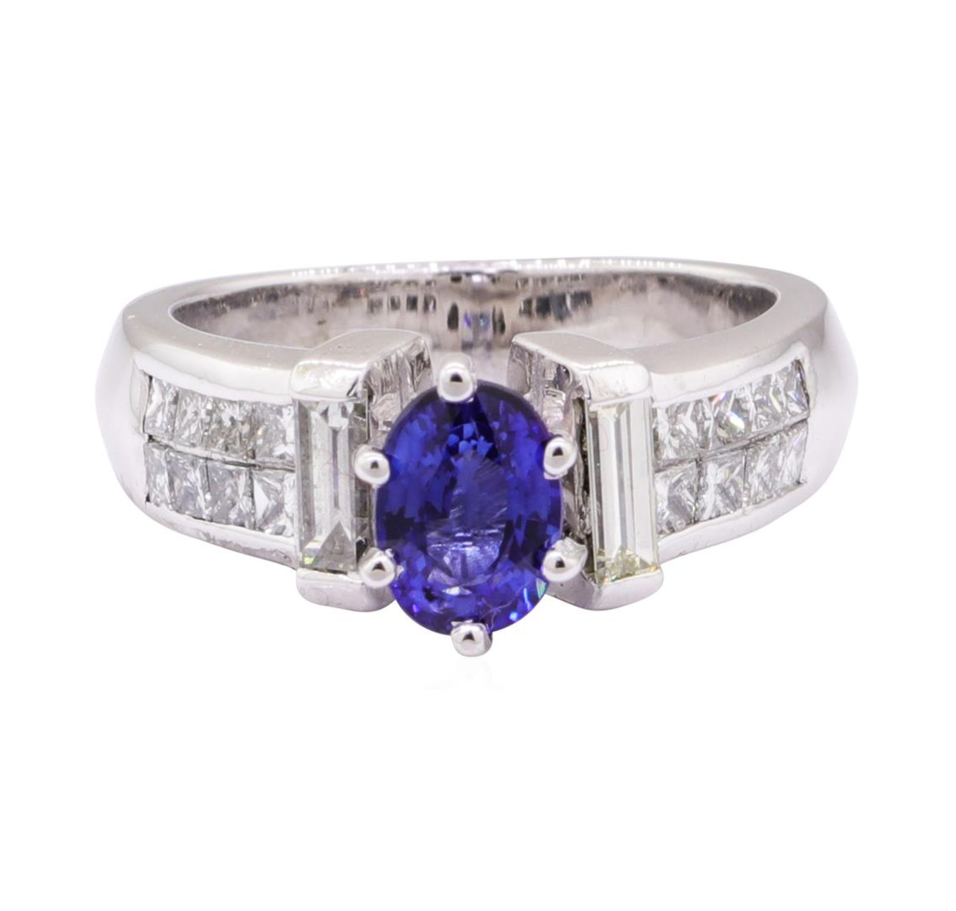 2.29 ctw Blue Sapphire And Diamond Ring - Platinum - Image 4 of 10