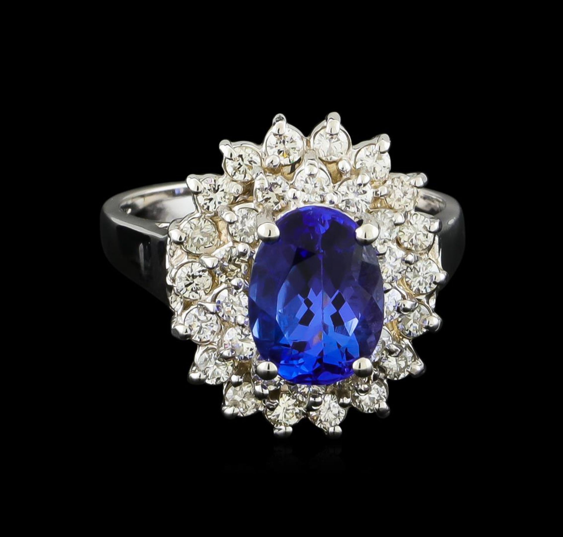 2.13 ctw Tanzanite and Diamond Ring - 14KT White Gold - Image 3 of 10