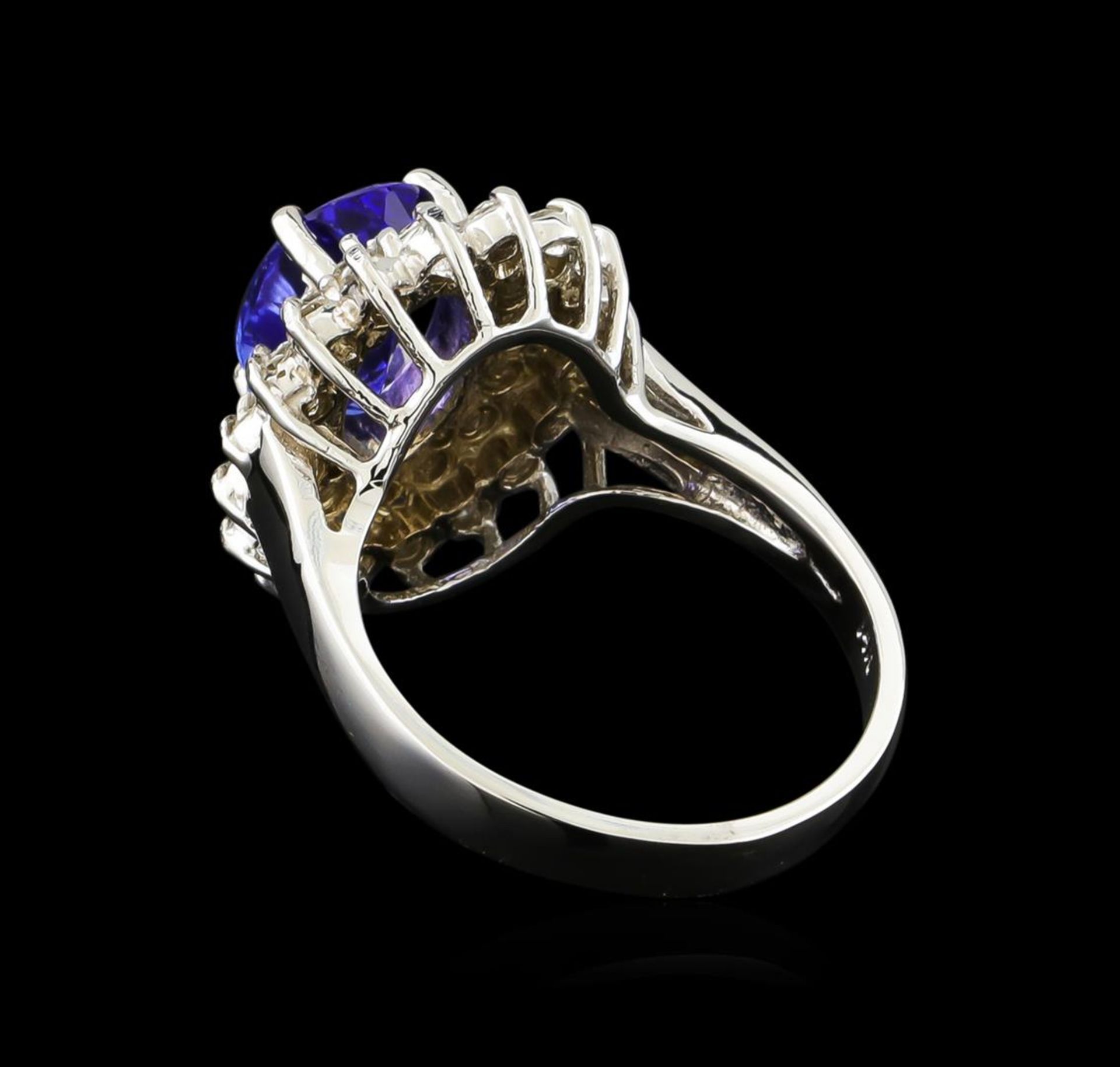 2.13 ctw Tanzanite and Diamond Ring - 14KT White Gold - Image 6 of 10