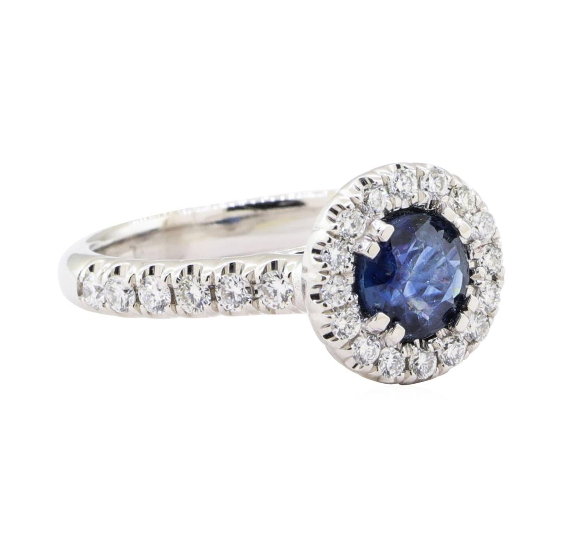 1.42 ctw Sapphire And Diamond Ring - 14KT White Gold - Image 2 of 10