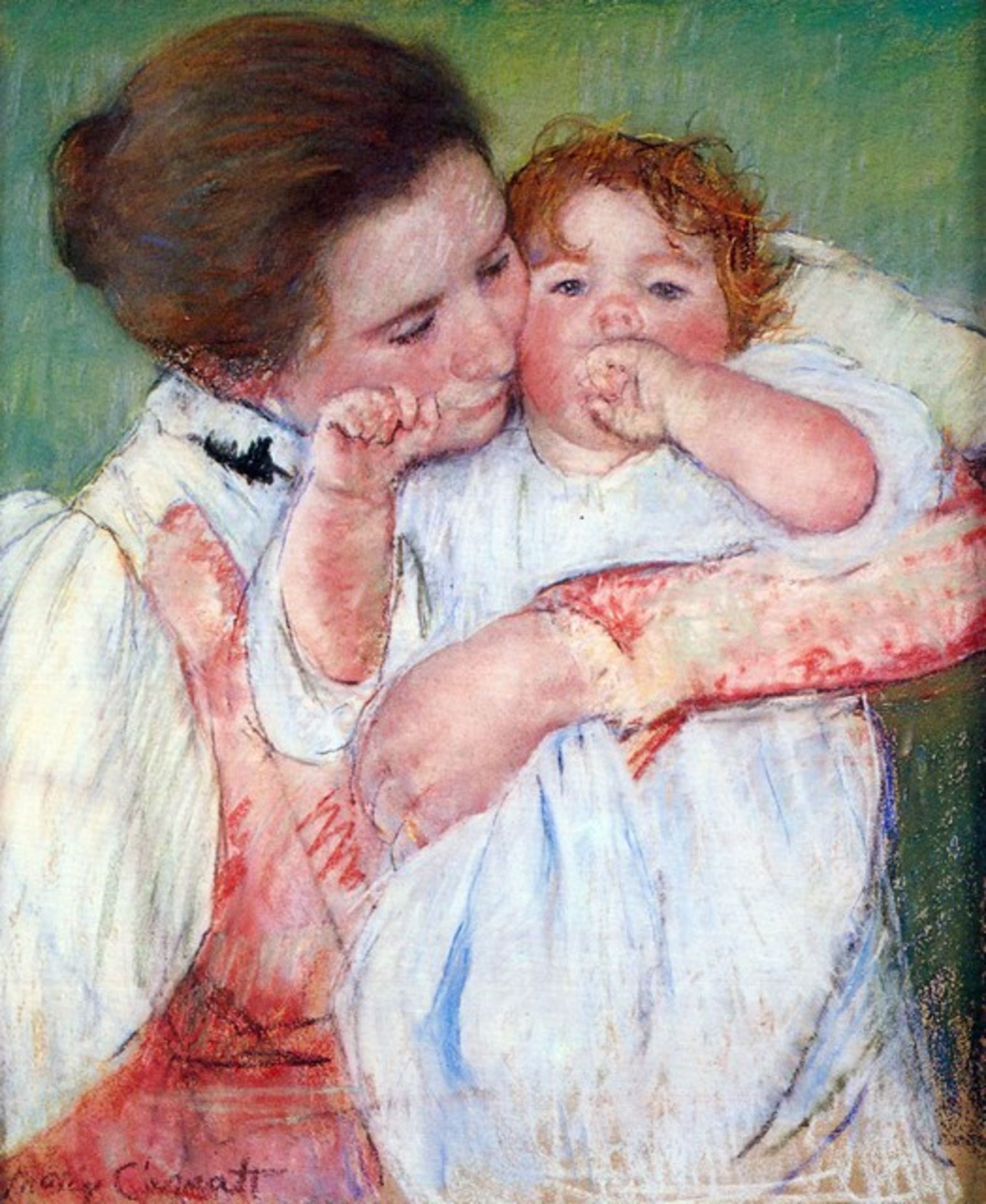Mary Cassatt - Young Mothers Embrace - Image 2 of 2
