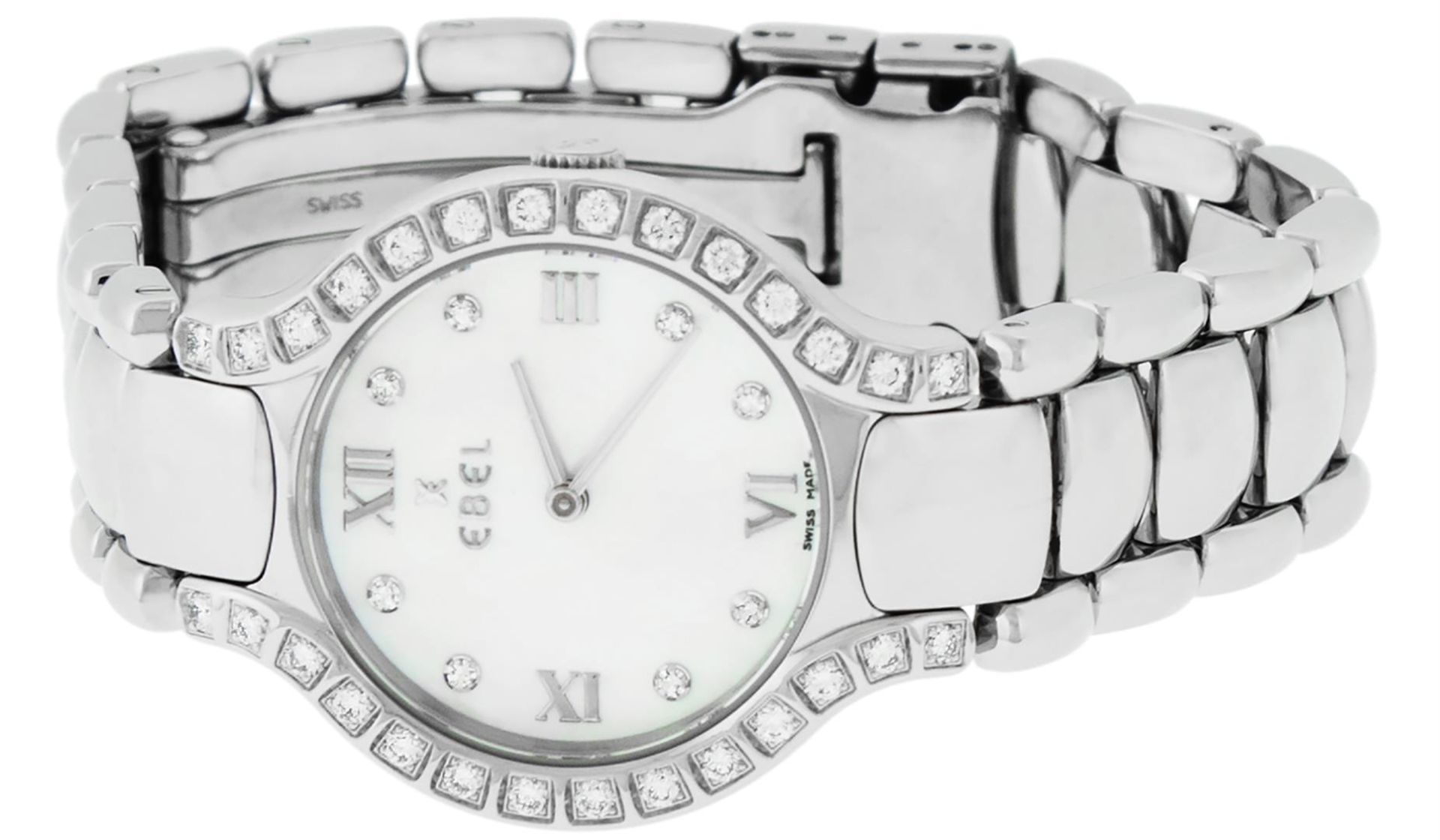 Ebel Beluga Ladies Stainless Steel MOP Diamond Watch 27mm Wristwatch - Image 15 of 18