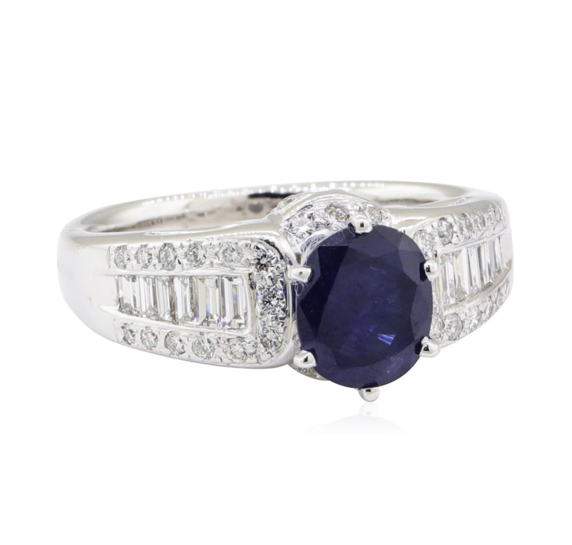 2.01 ctw Sapphire and Diamond Ring - 14KT White Gold - Image 2 of 10