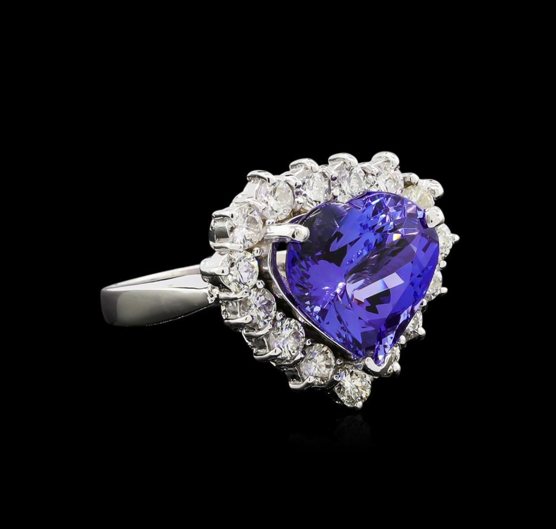 8.00 ctw Tanzanite and Diamond Ring - 14KT White Gold - Image 2 of 10