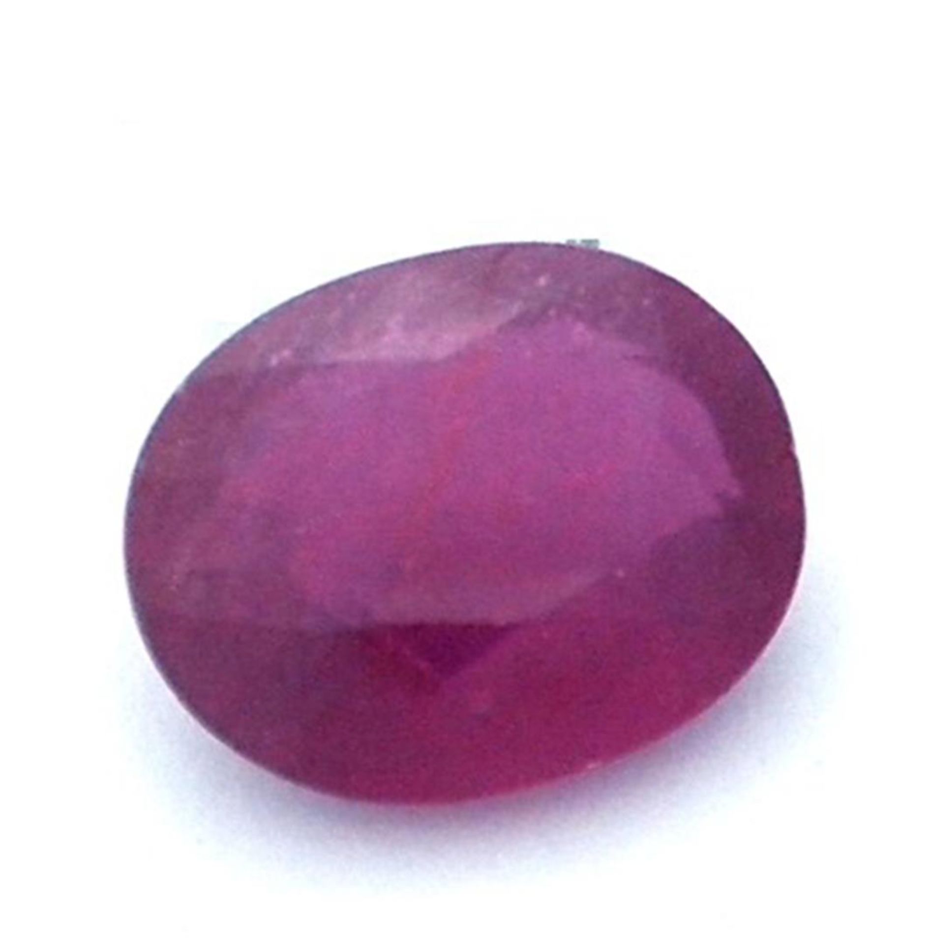 12.48 ctw Oval Ruby Parcel - Image 2 of 4