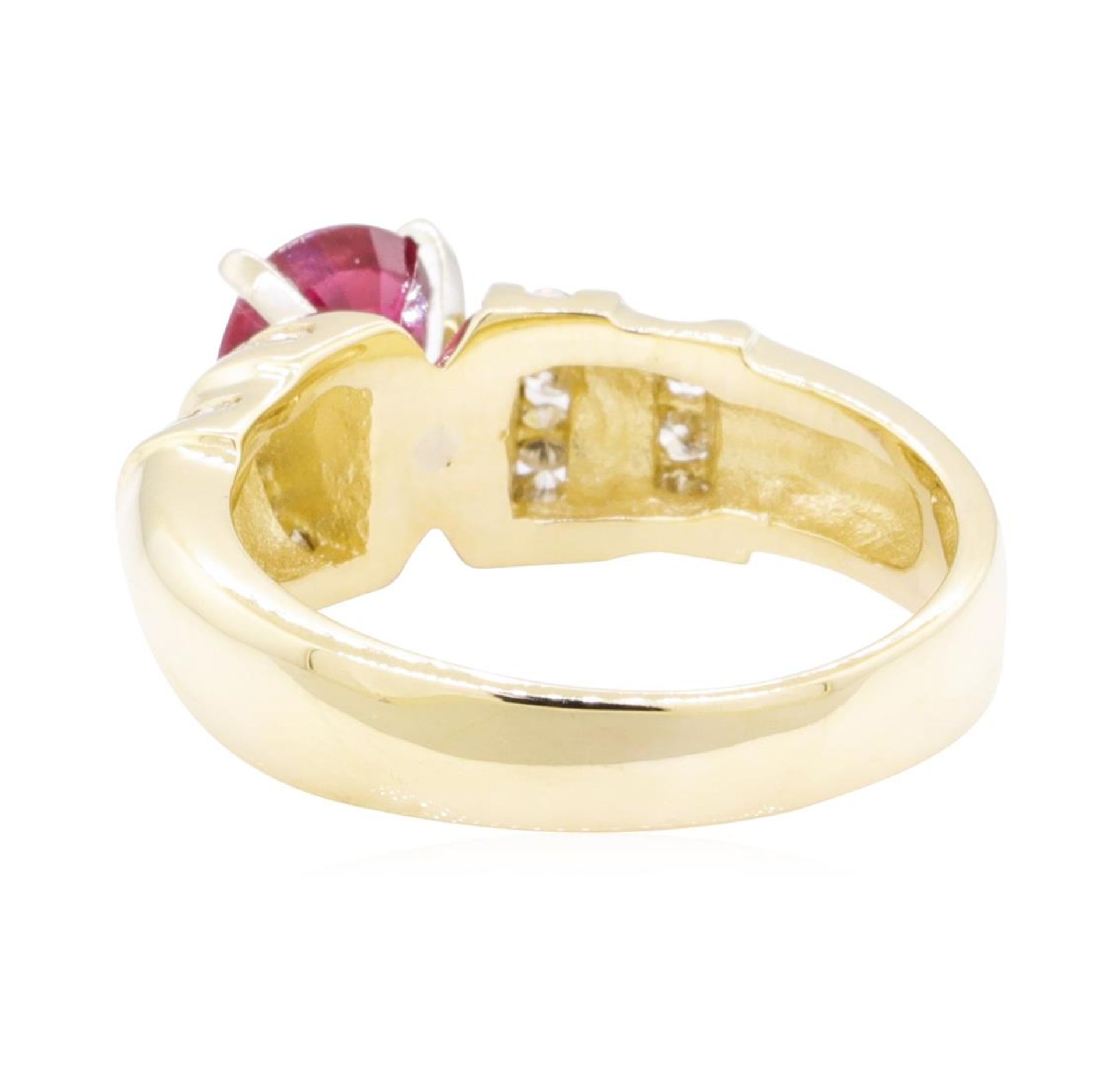 1.67 ctw Ruby And Diamond Ring - 14KT Yellow Gold - Image 5 of 10