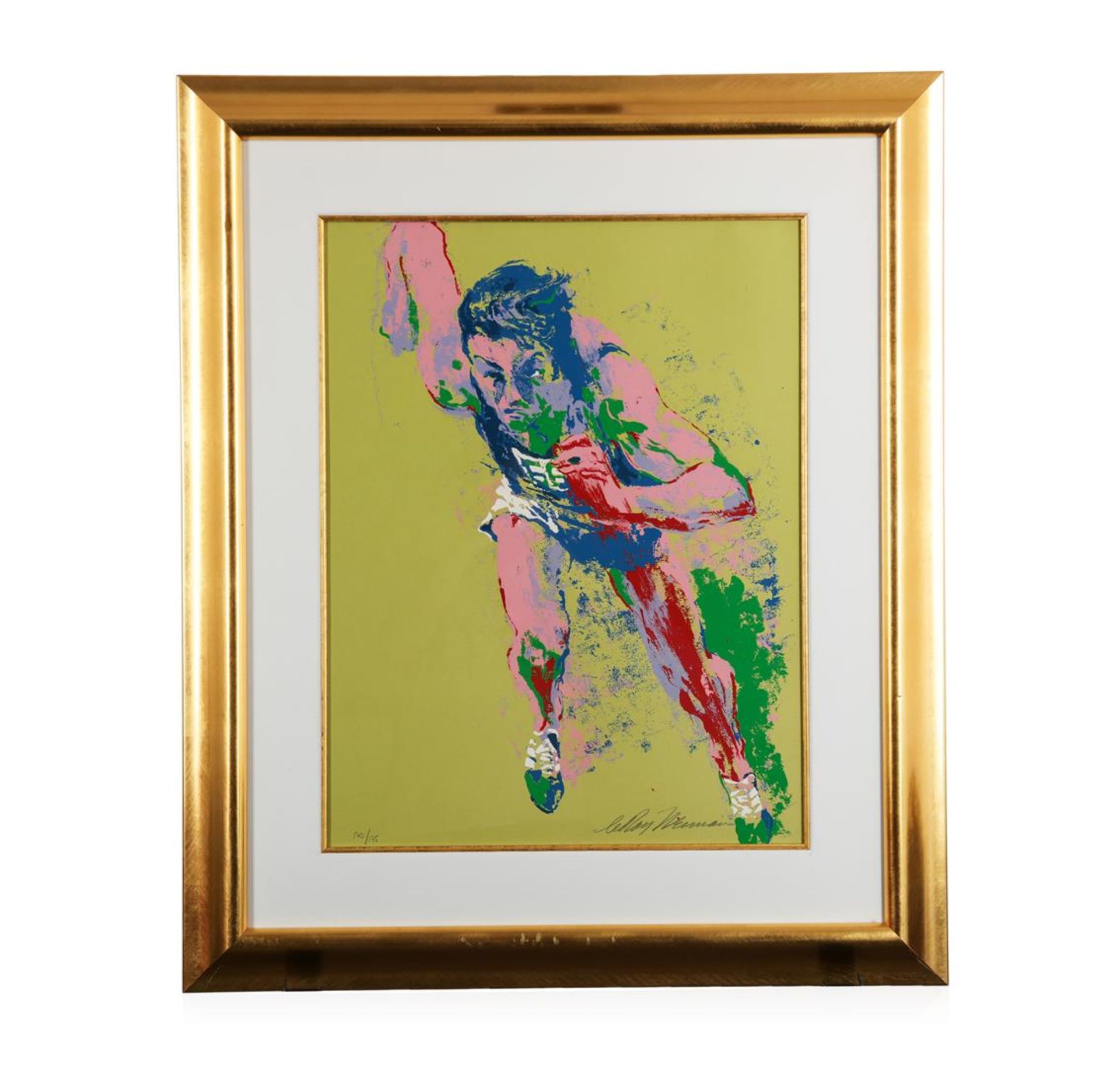 "Olympic Runner" by LeRoy Neiman - Limited Edition Serigraph